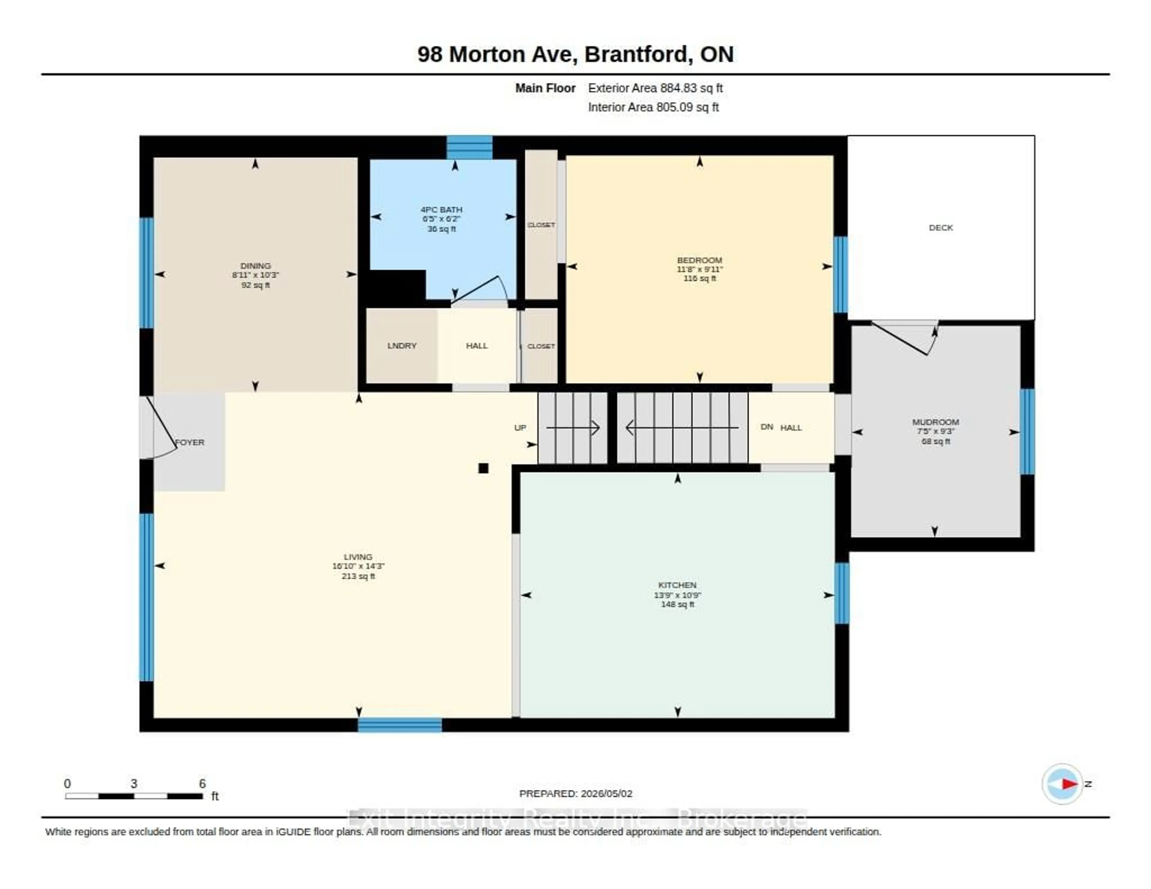 Floor plan for 98 Morton Ave, Brant Ontario N3R 2P1