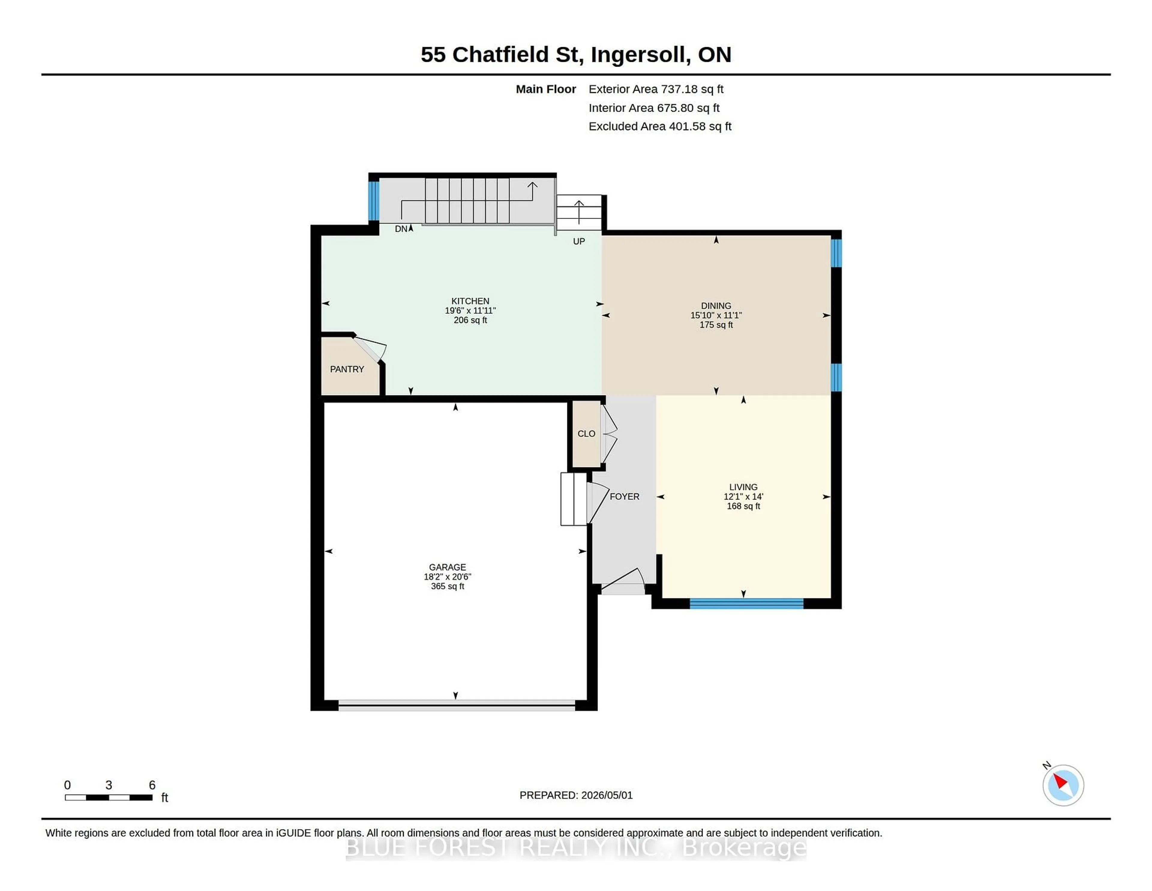 Floor plan for 55 Chatfield St, Ingersoll Ontario N5C 0B4