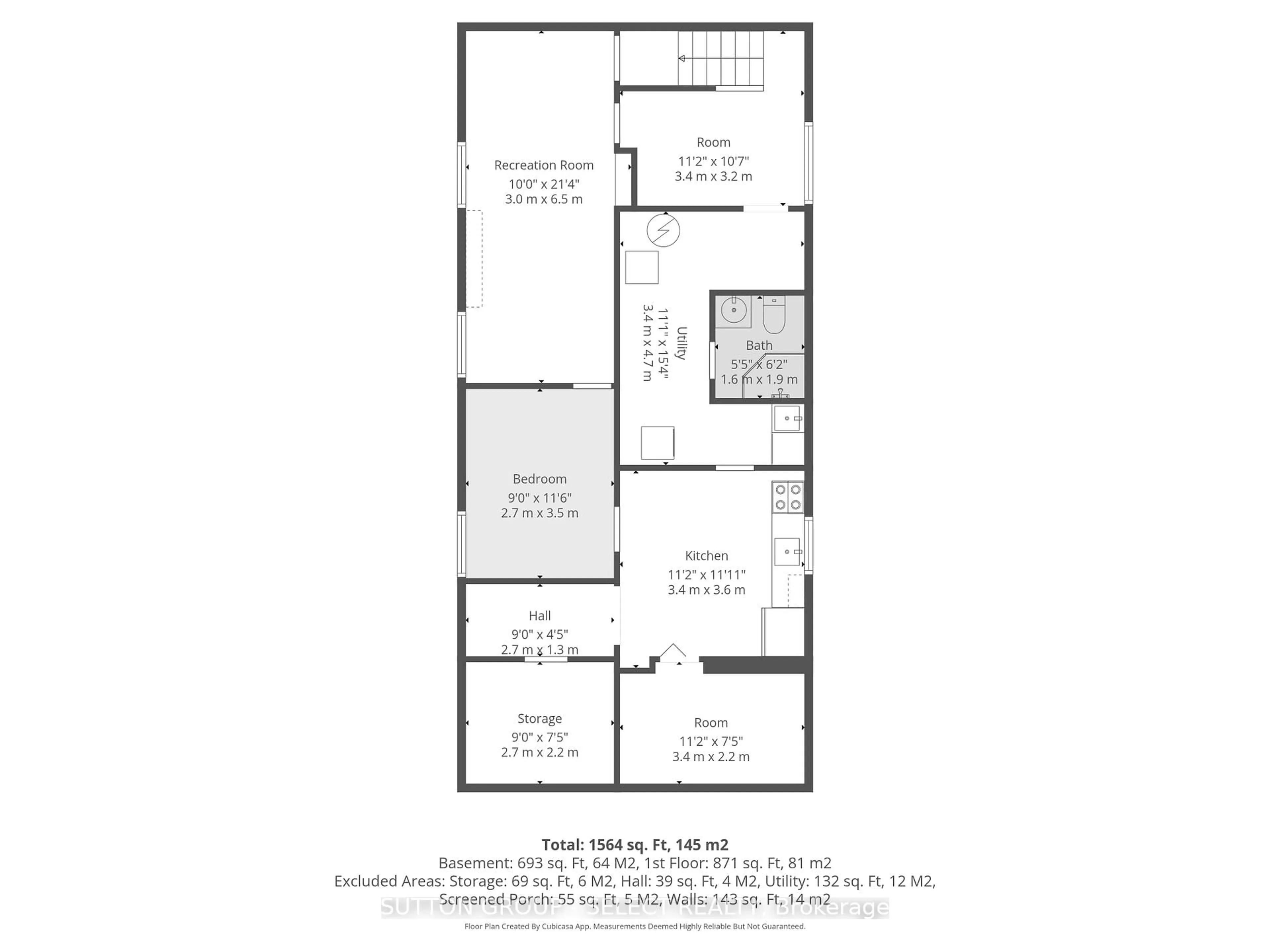 Floor plan for 114 Vauxhall St, London East Ontario N5Z 1B6