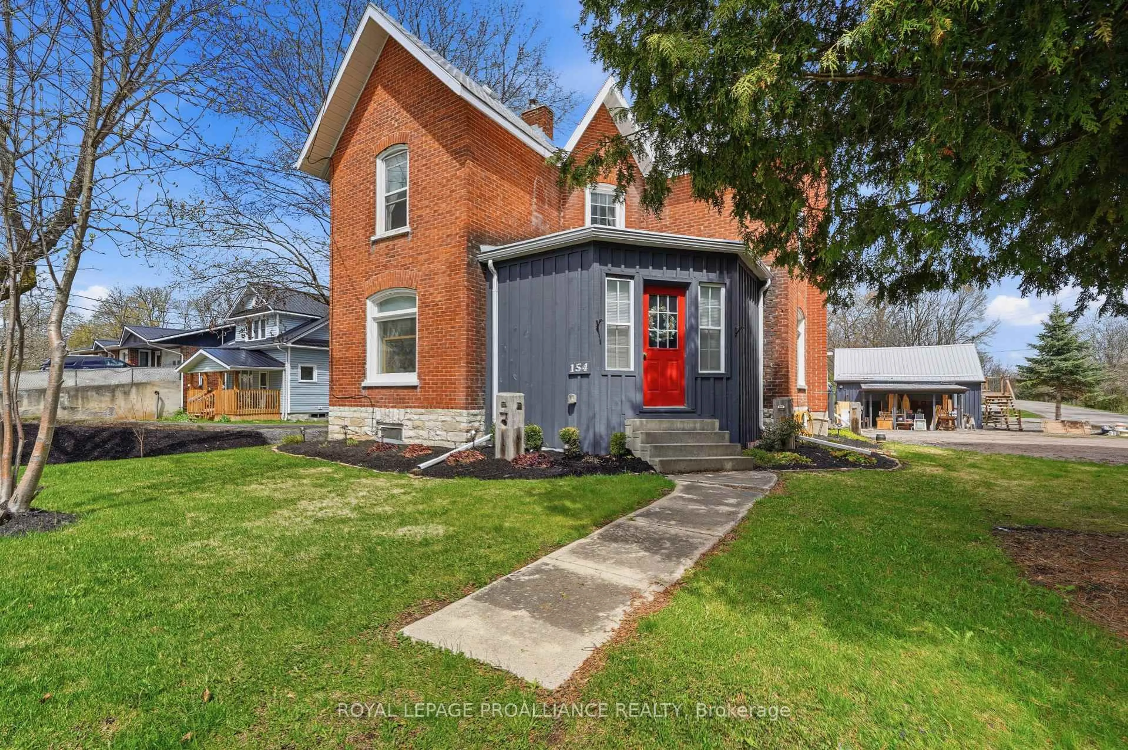 Home with brick exterior material, street for 154 St Lawrence St, Madoc Ontario K0K 2K0