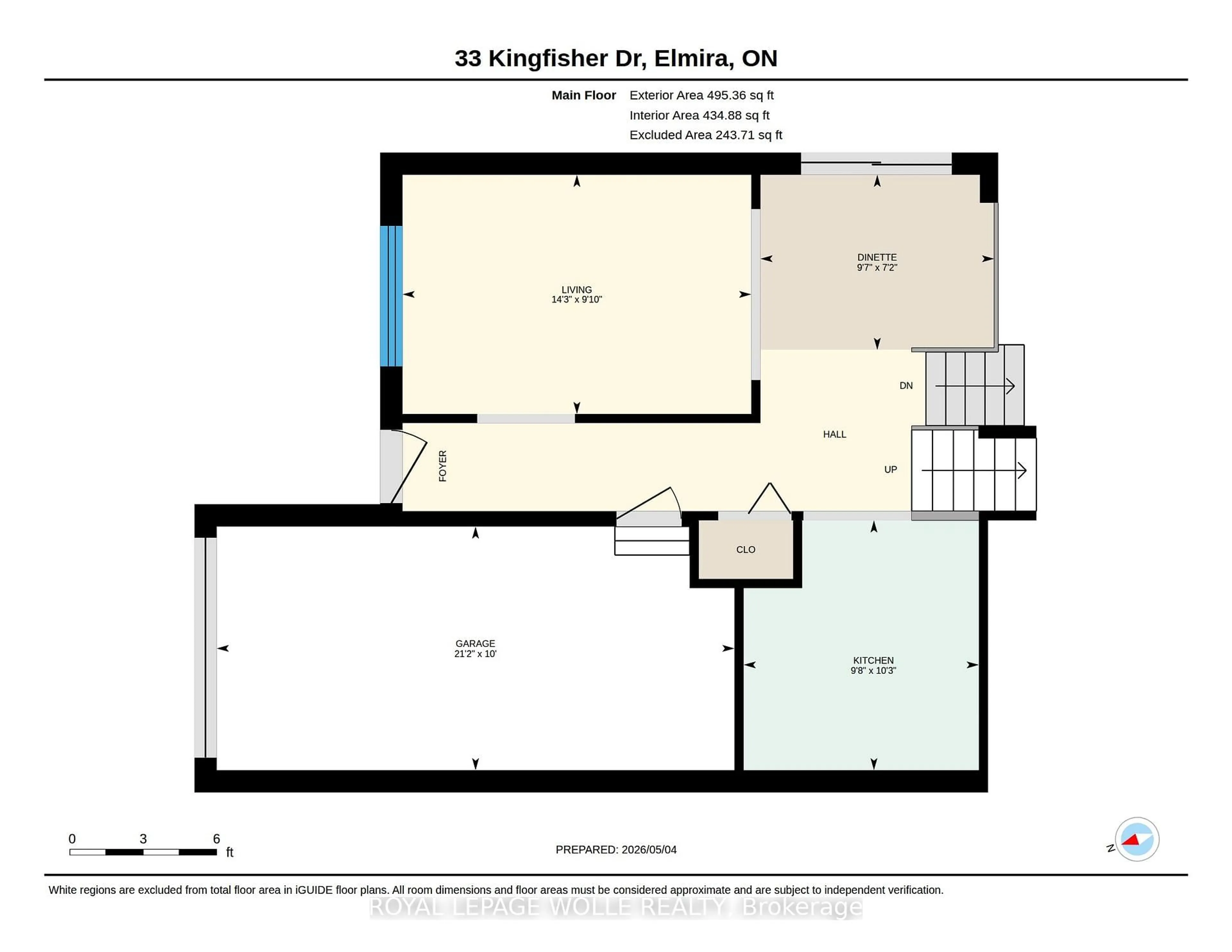 Floor plan for 33 Kingfisher Dr, Woolwich Ontario N3B 3K4