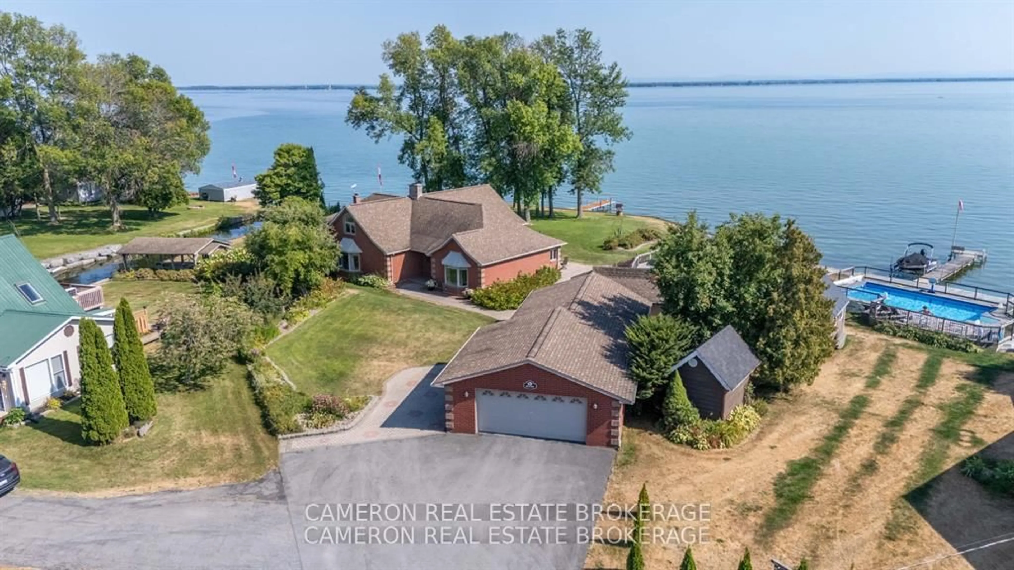 A pic from outside/outdoor area/front of a property/back of a property/a pic from drone, water/lake/river/ocean view for 6239 59th Ave, South Glengarry Ontario K0C 1N0