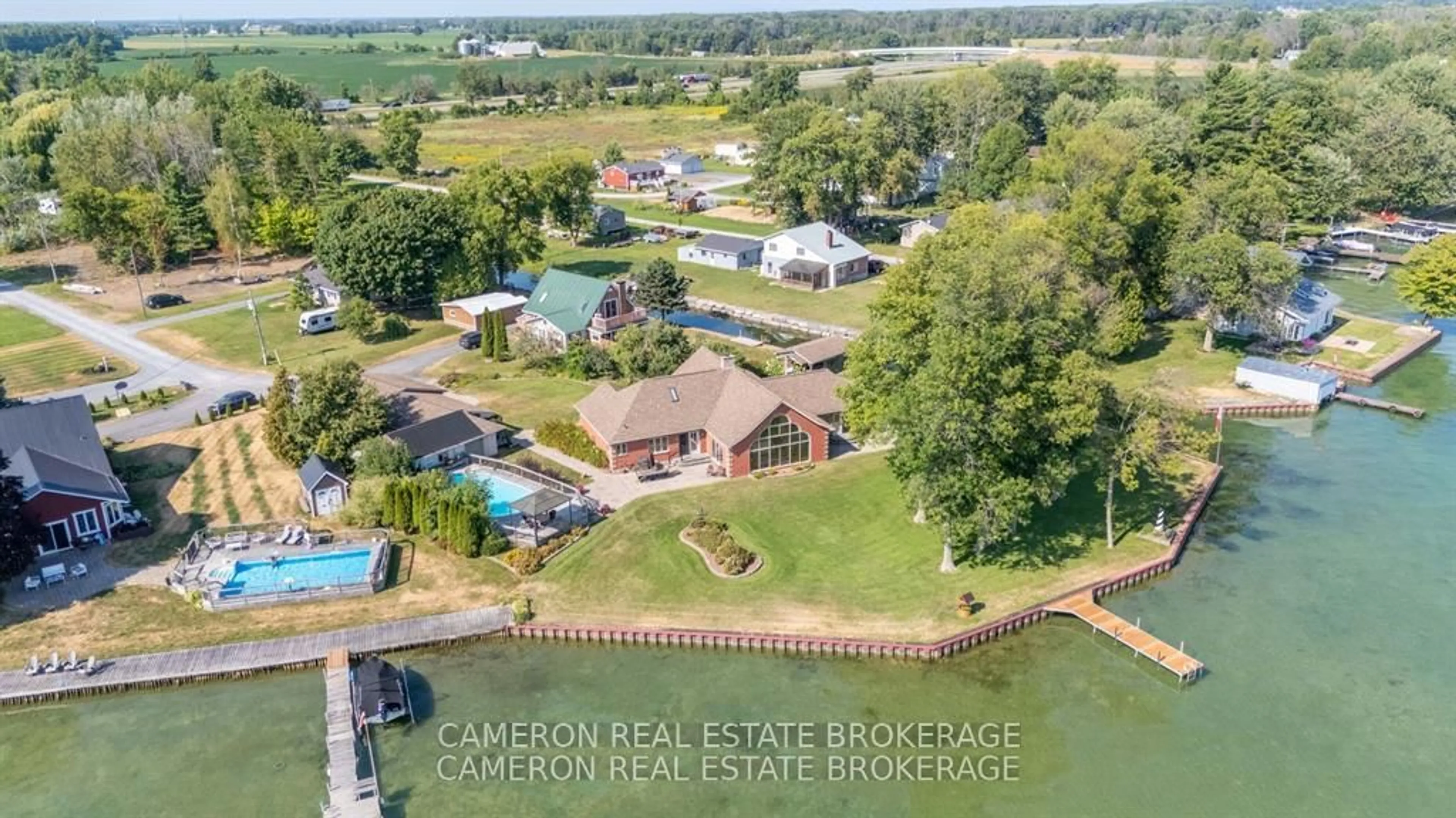 A pic from outside/outdoor area/front of a property/back of a property/a pic from drone, water/lake/river/ocean view for 6239 59th Ave, South Glengarry Ontario K0C 1N0
