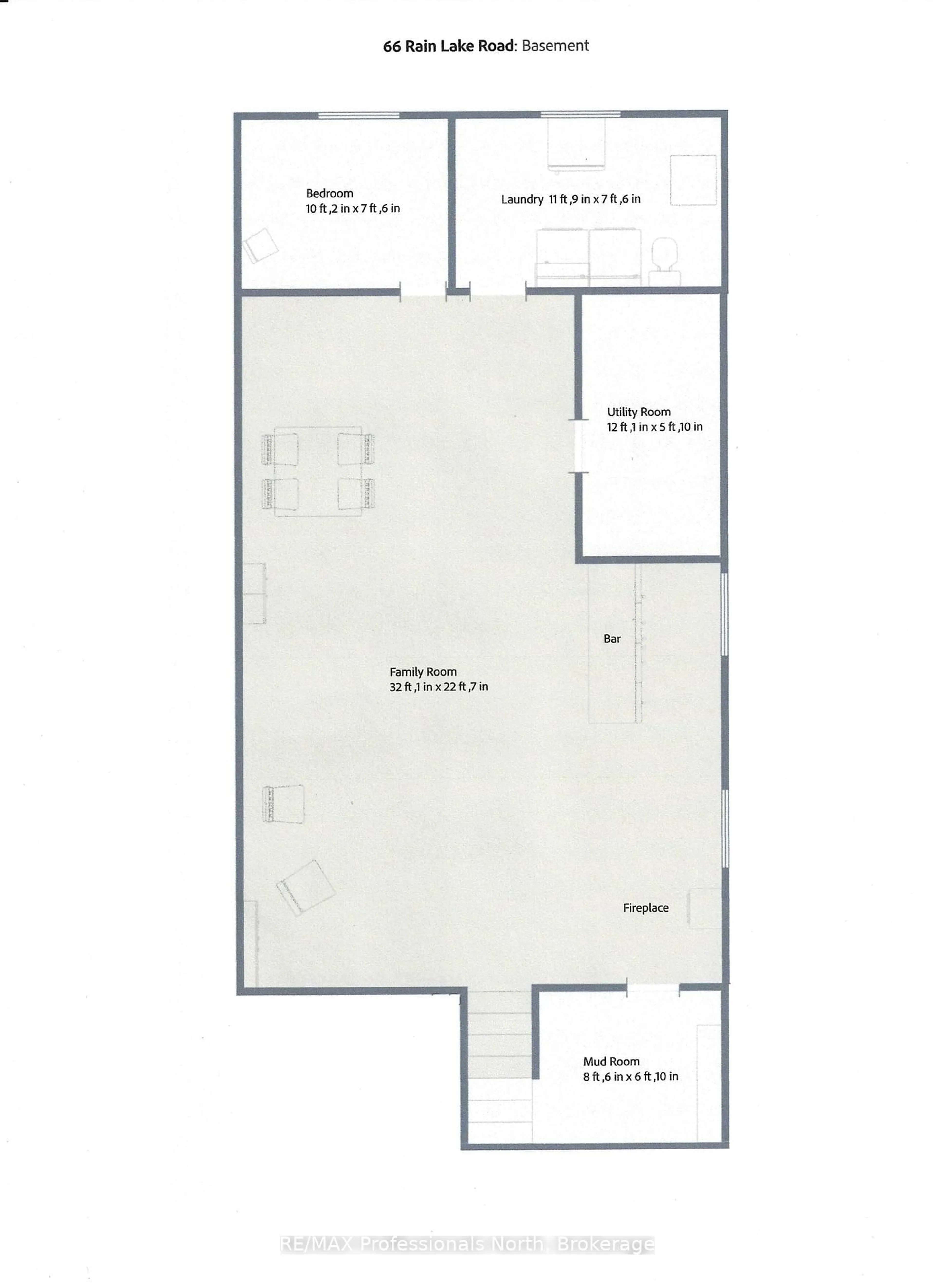 Floor plan for 66 Rain Lake Rd, Kearney Ontario P0A 1M0