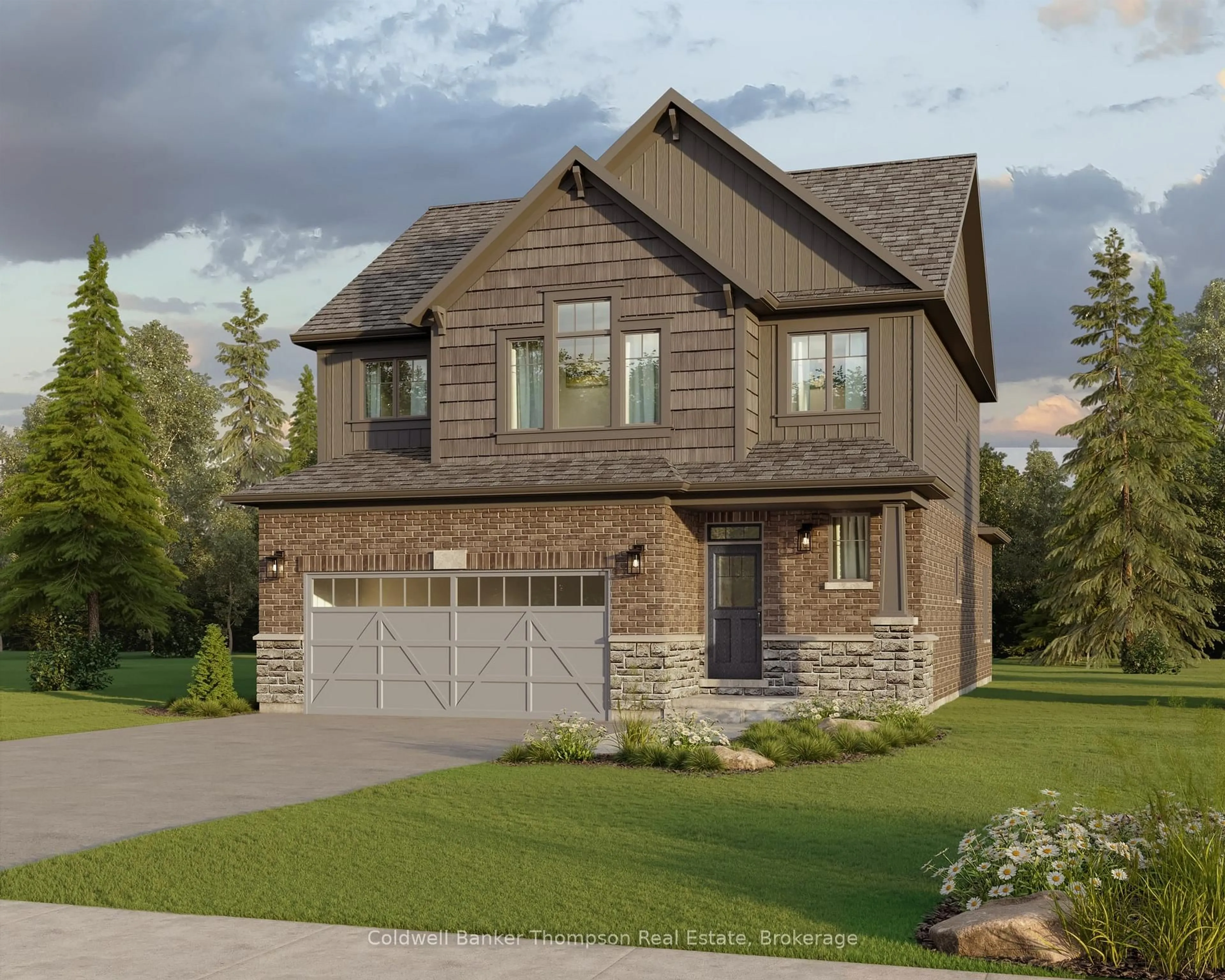 Home with brick exterior material, street for 1 Green Dr, Huntsville Ontario P1H 0K7