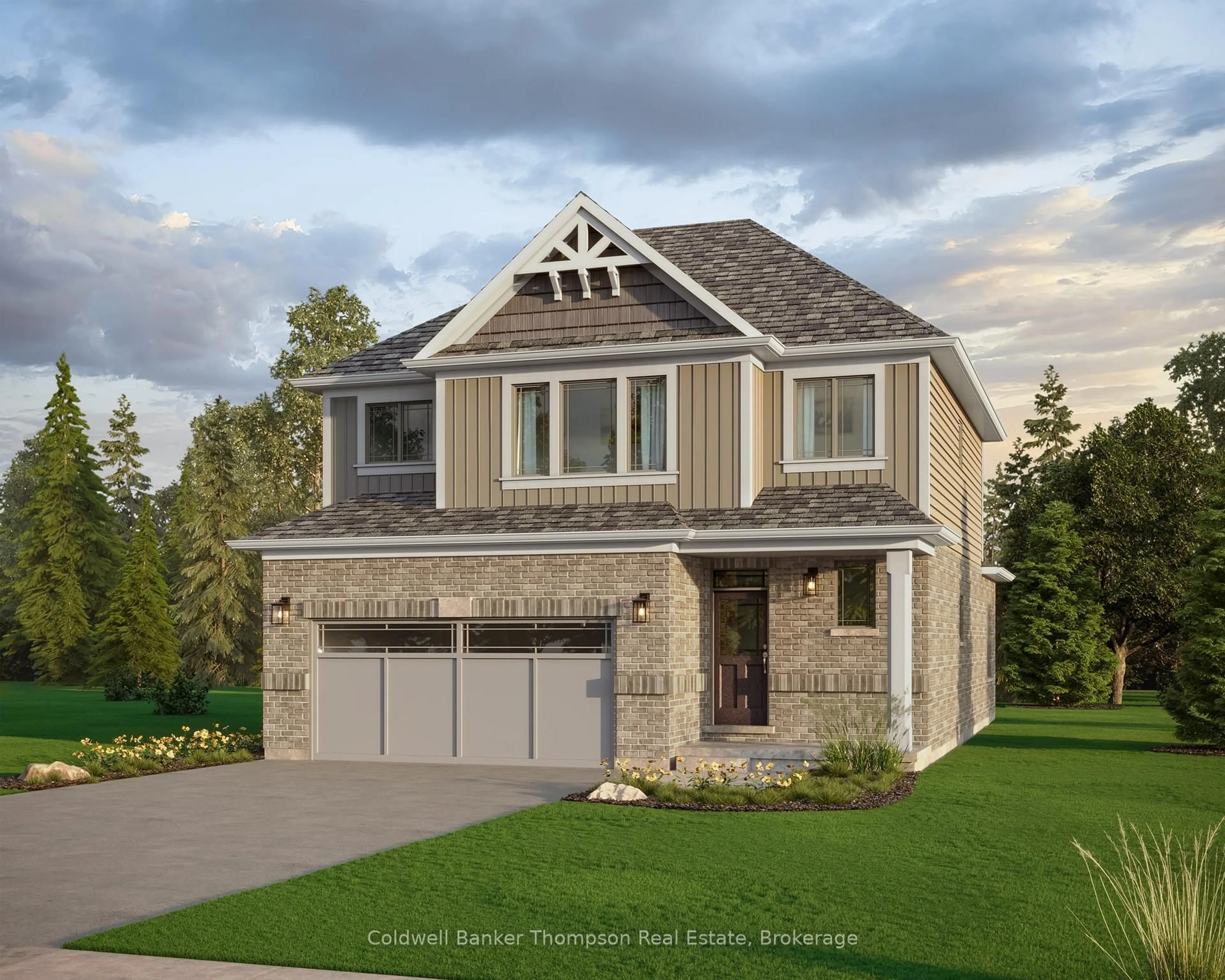 Home with brick exterior material, street for 1 Green Dr, Huntsville Ontario P1H 0K7