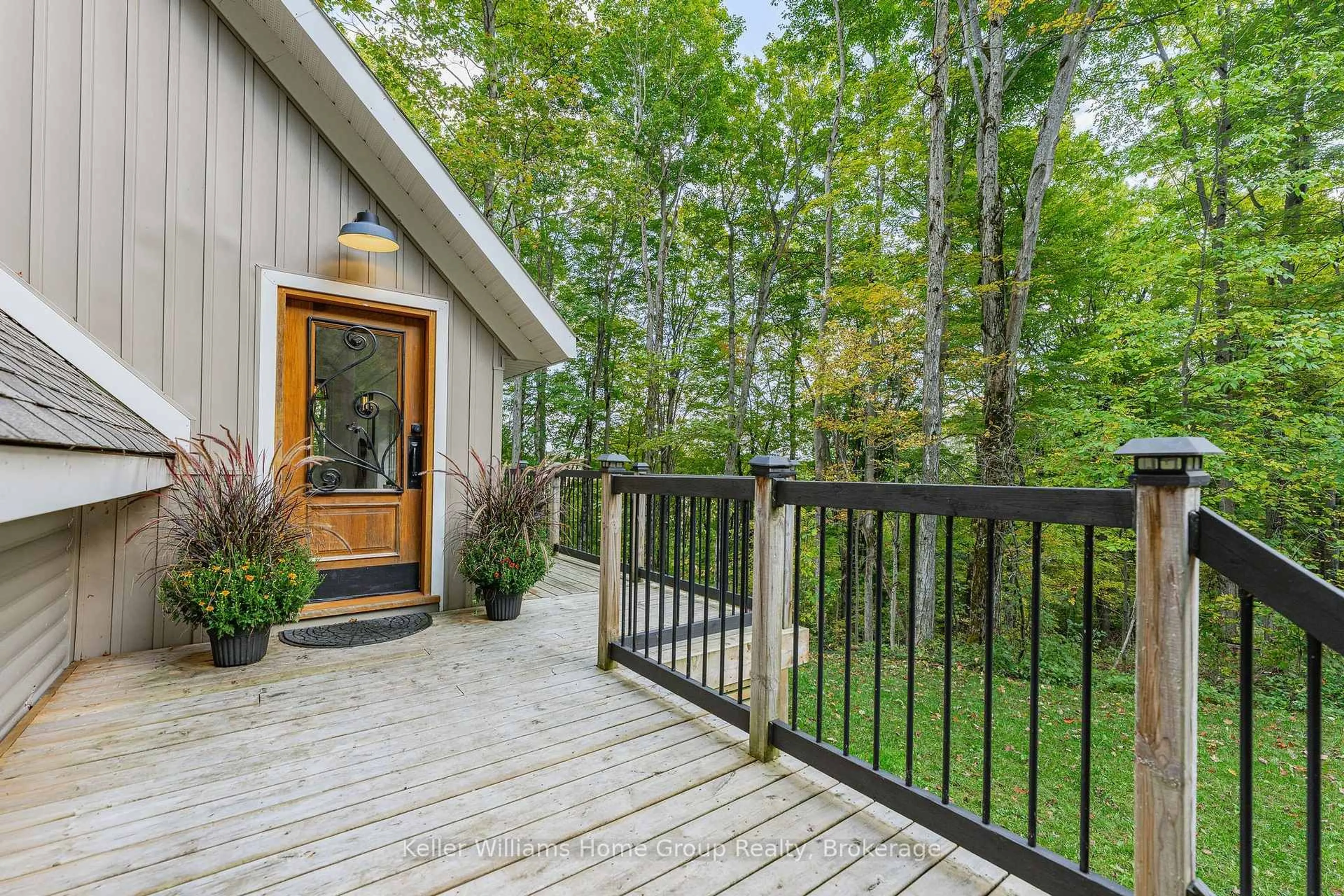 Patio, forest/trees view for 219 Bowles Bluff Rd, Grey Highlands Ontario L0C 1H0