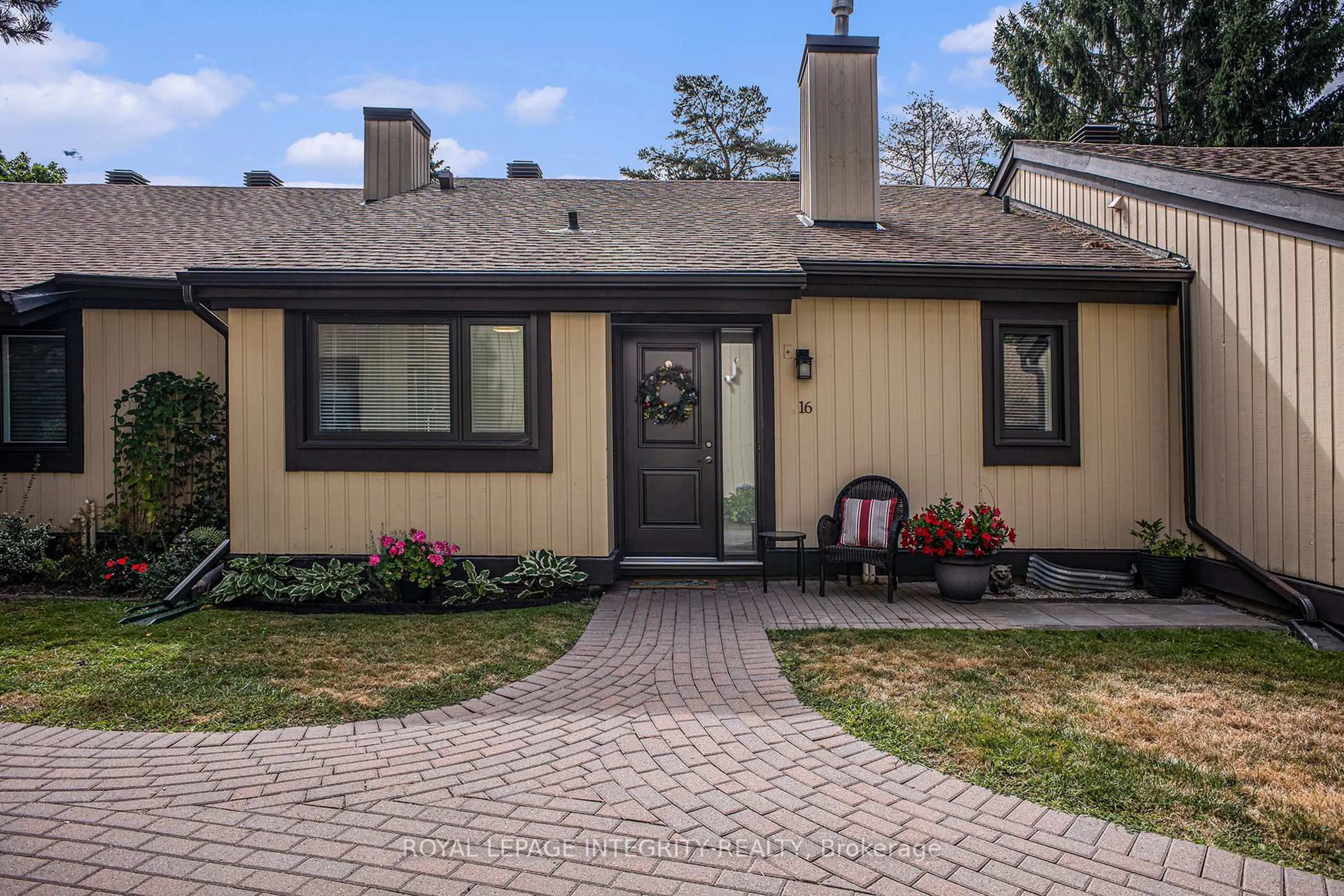 Home with brick exterior material, street for 16 Pebble Beach Crt #29, Ottawa Ontario K2S 1B9