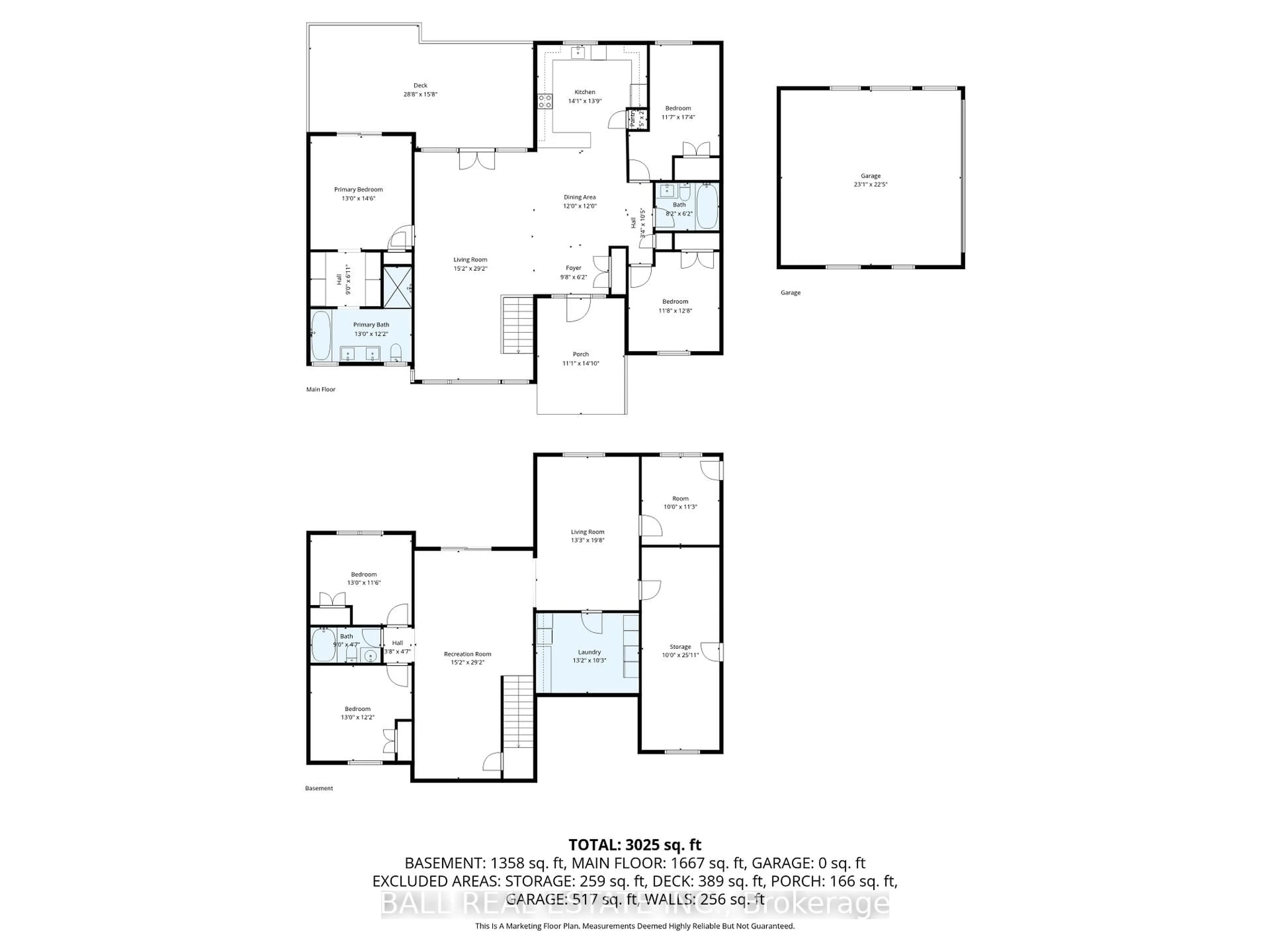 Floor plan for 34 Fire Route 106, Trent Lakes Ontario K0M 1A0