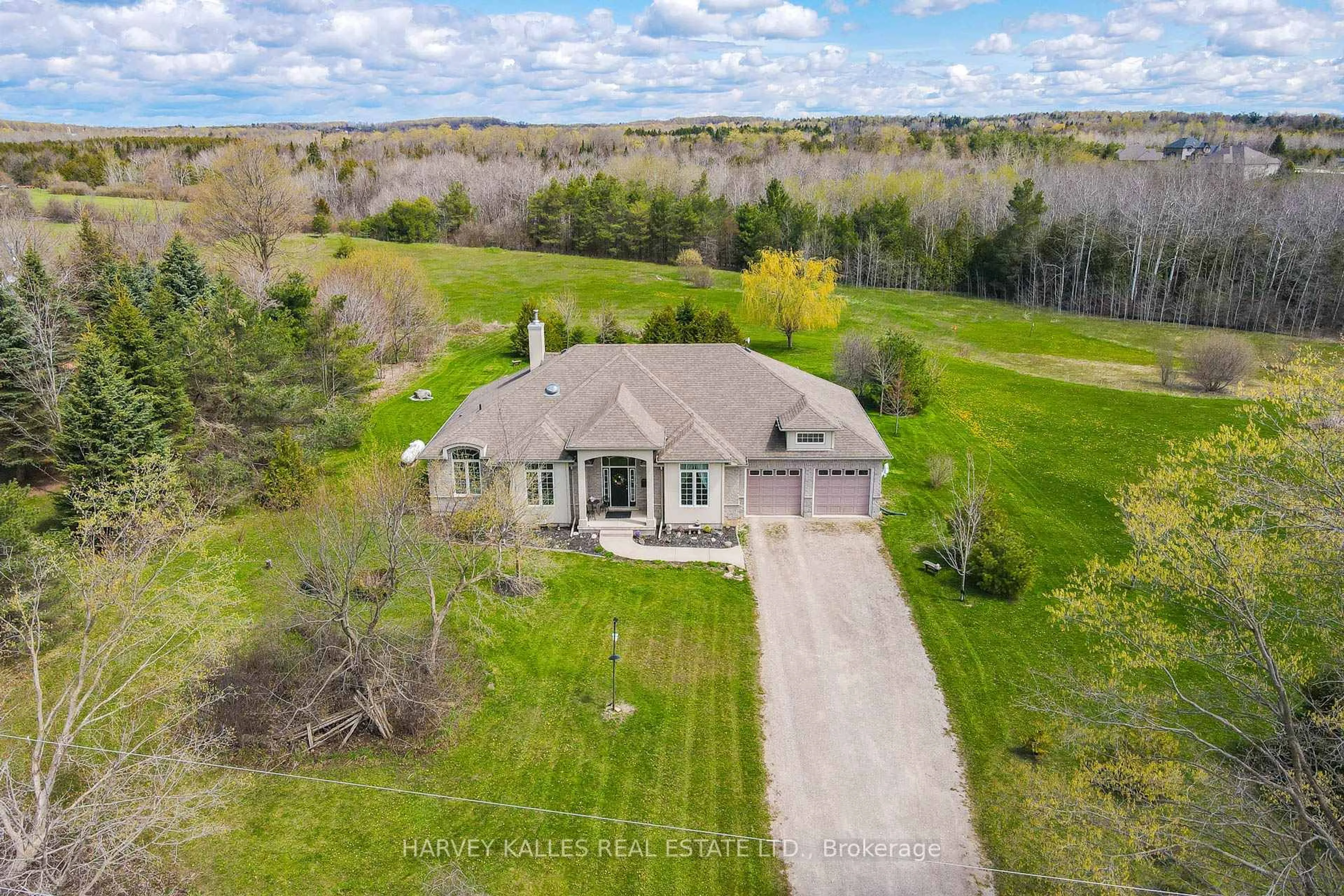 A pic from outside/outdoor area/front of a property/back of a property/a pic from drone, water/lake/river/ocean view for 4933 Eramosa Townline, Erin Ontario N0B 2K0