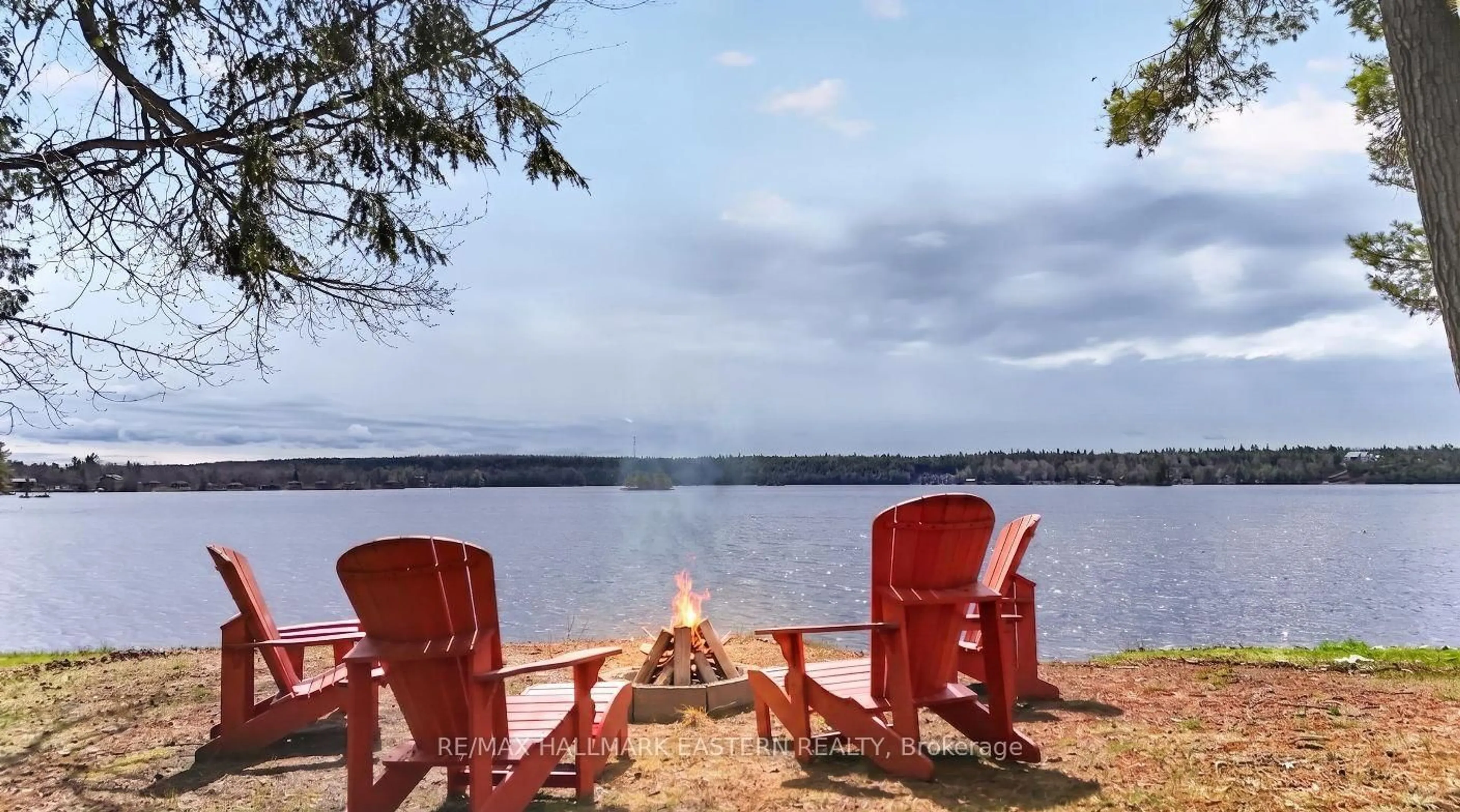 Patio, water/lake/river/ocean view for 206 Fire Route 96, Trent Lakes Ontario K0M 1A0