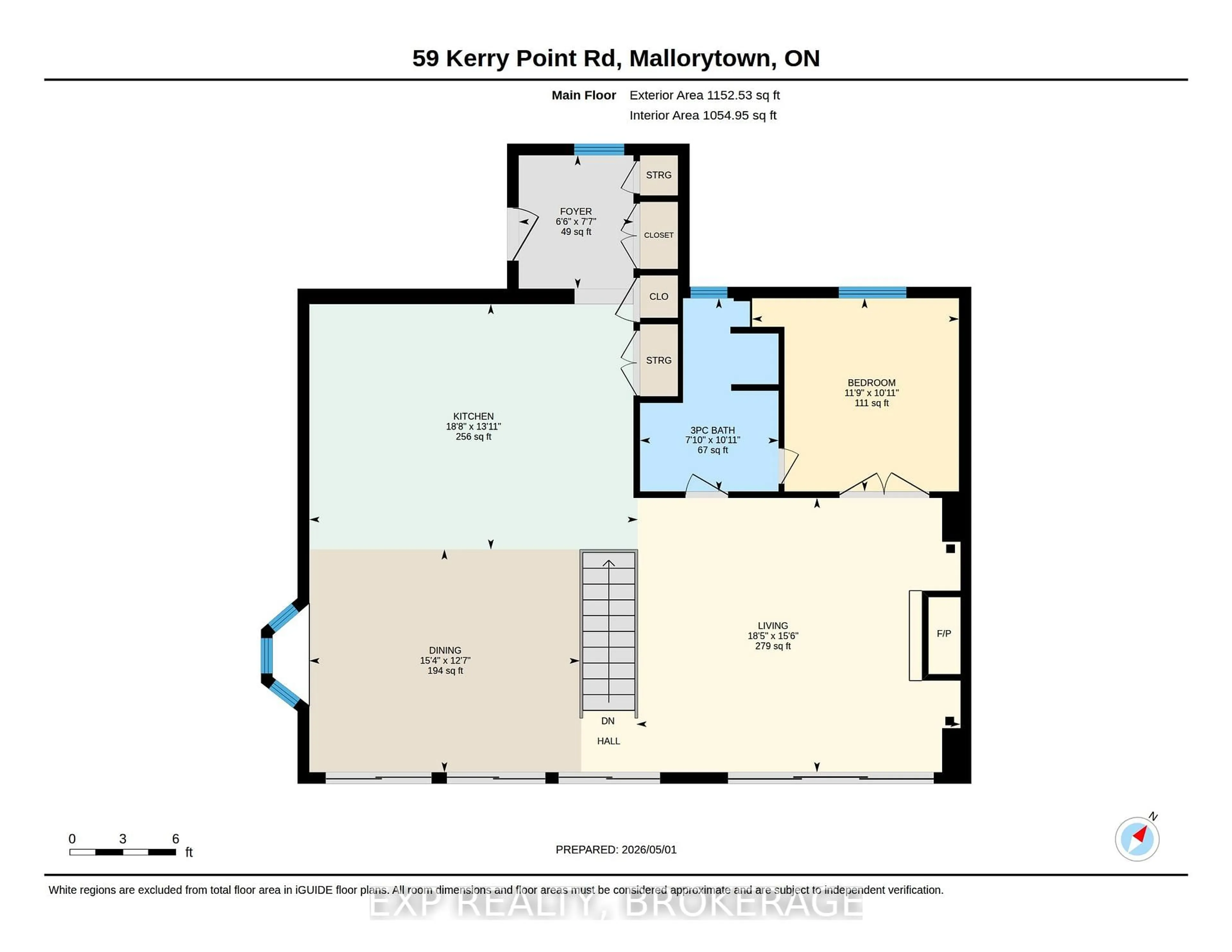 Floor plan for 59 KERRY POINT Rd, Leeds and the Thousand Islands Ontario K0E 1R0