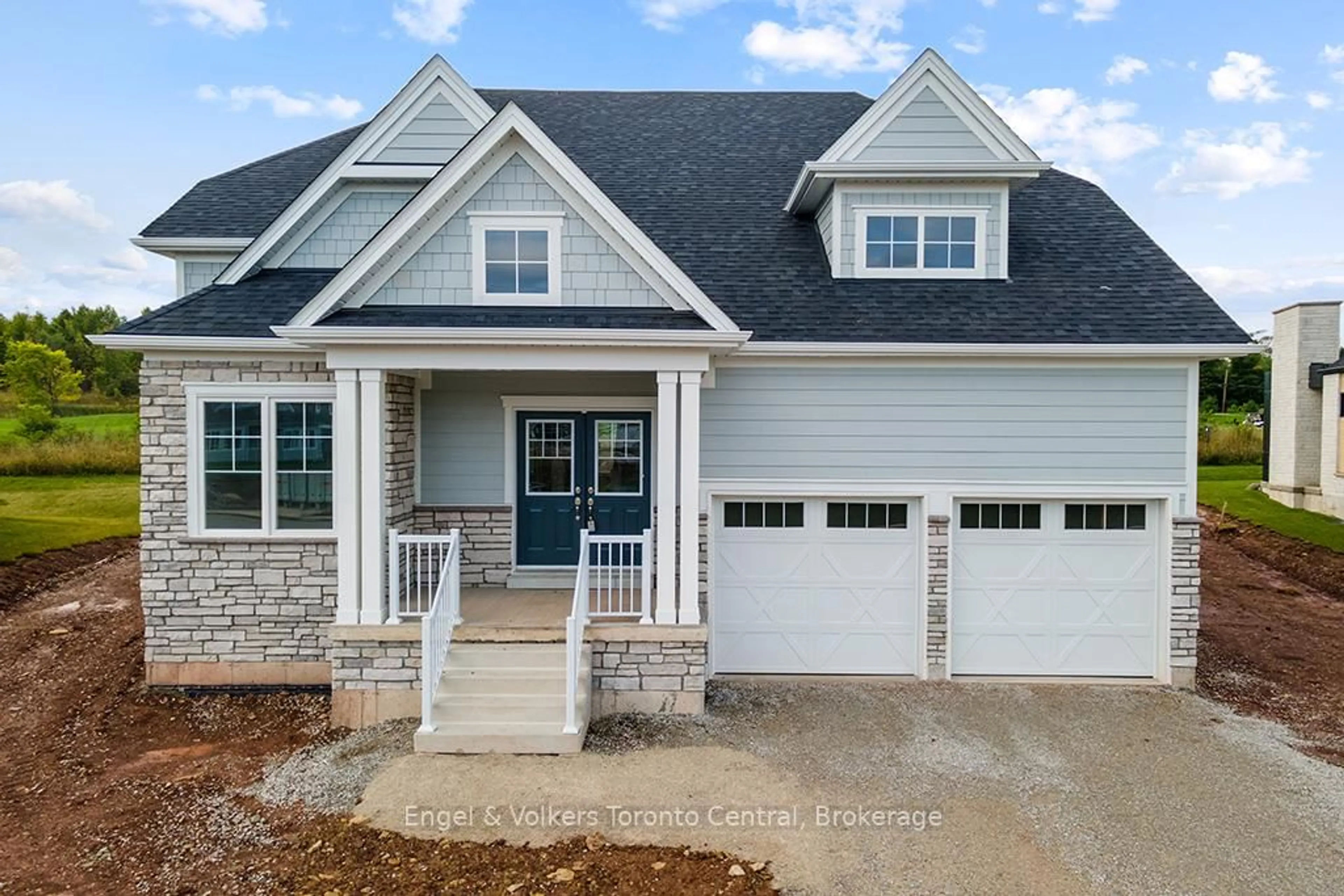 Home with vinyl exterior material, street for 260 Snowberry Lane, Georgian Bluffs Ontario N0H 1S0