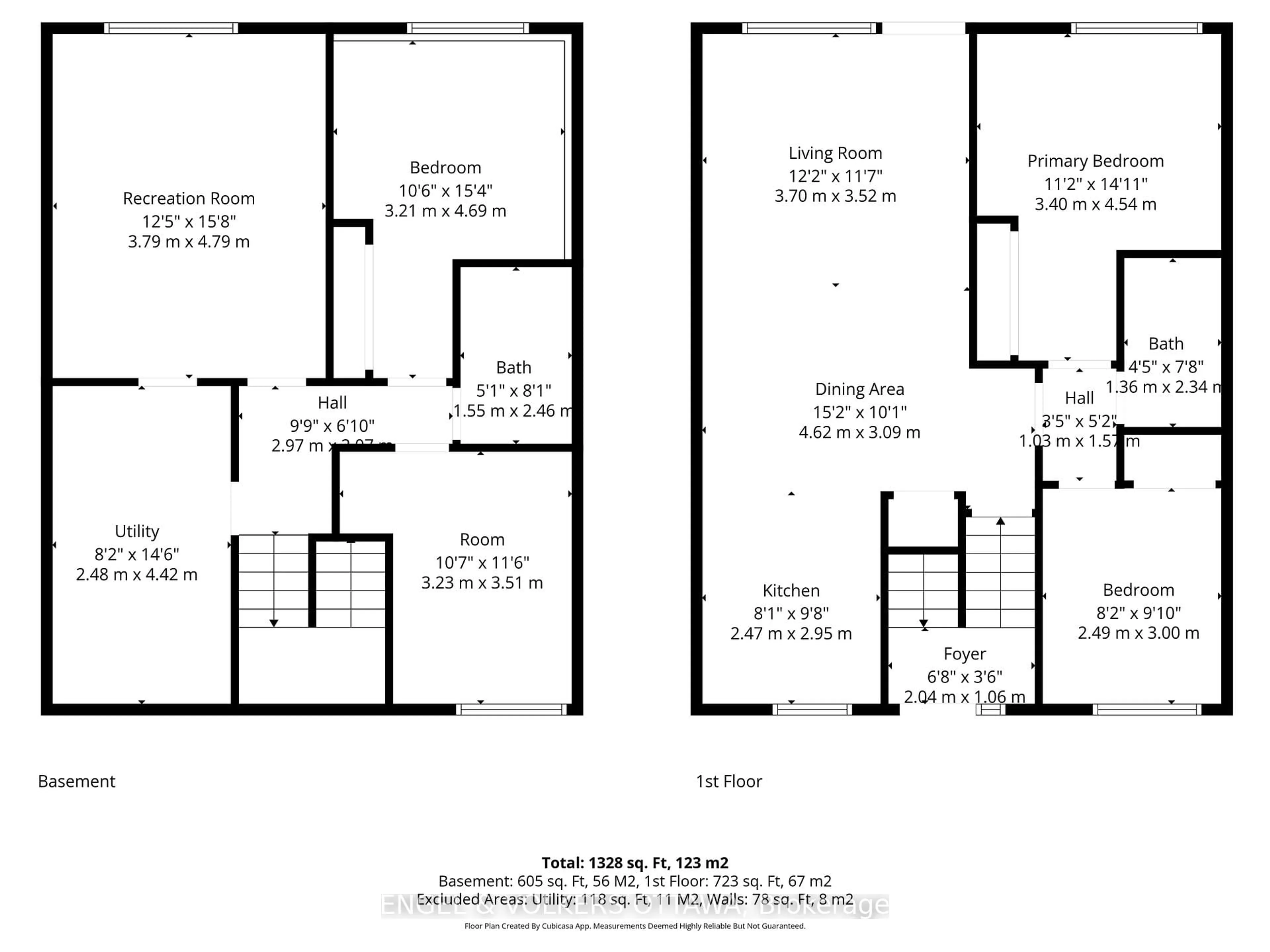 Floor plan for 374 Woodfield Dr, Ottawa Ontario K2G 3W9