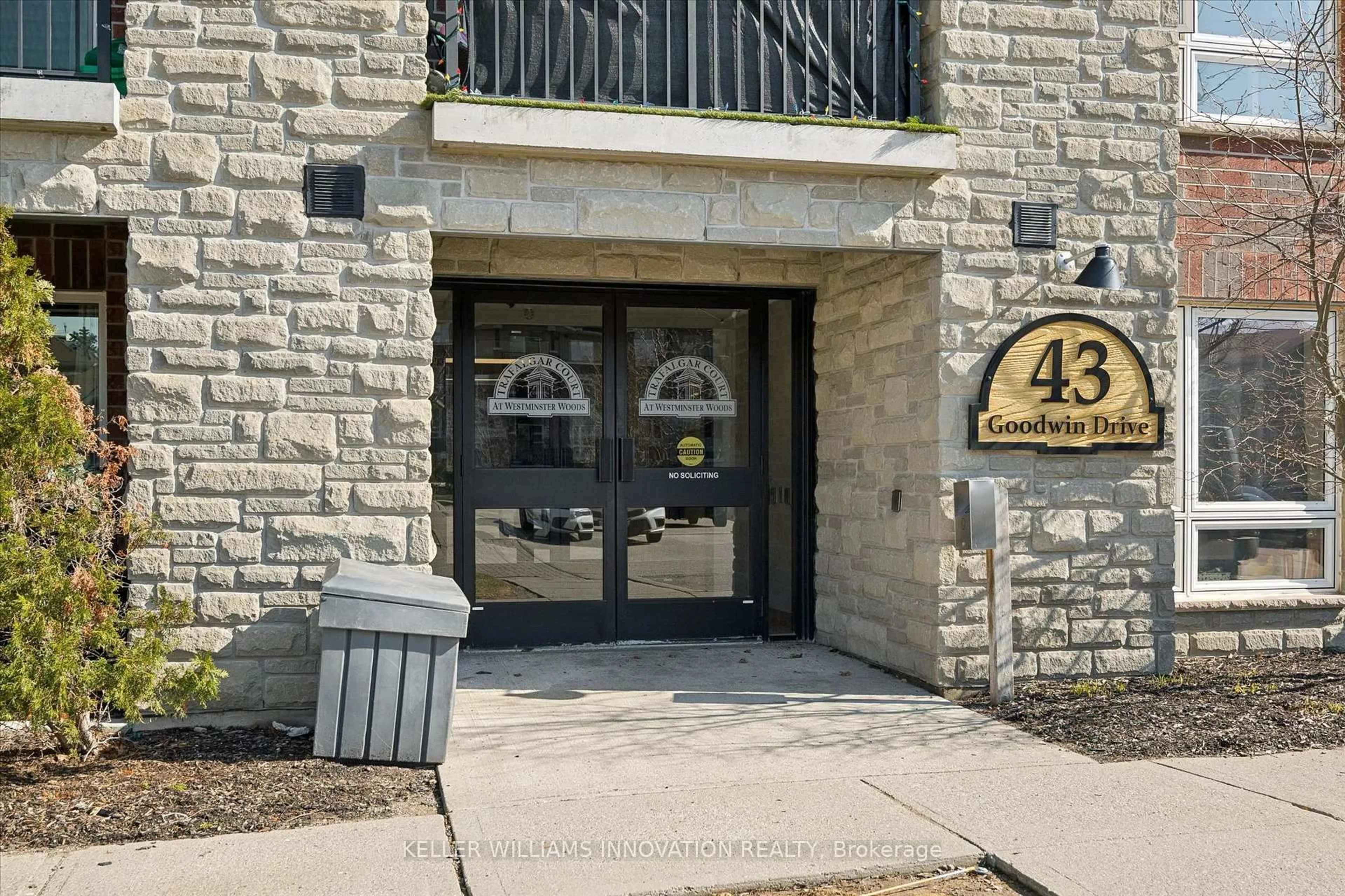 Indoor foyer for 43 Goodwin Dr #302C, Guelph Ontario N1L 0E8
