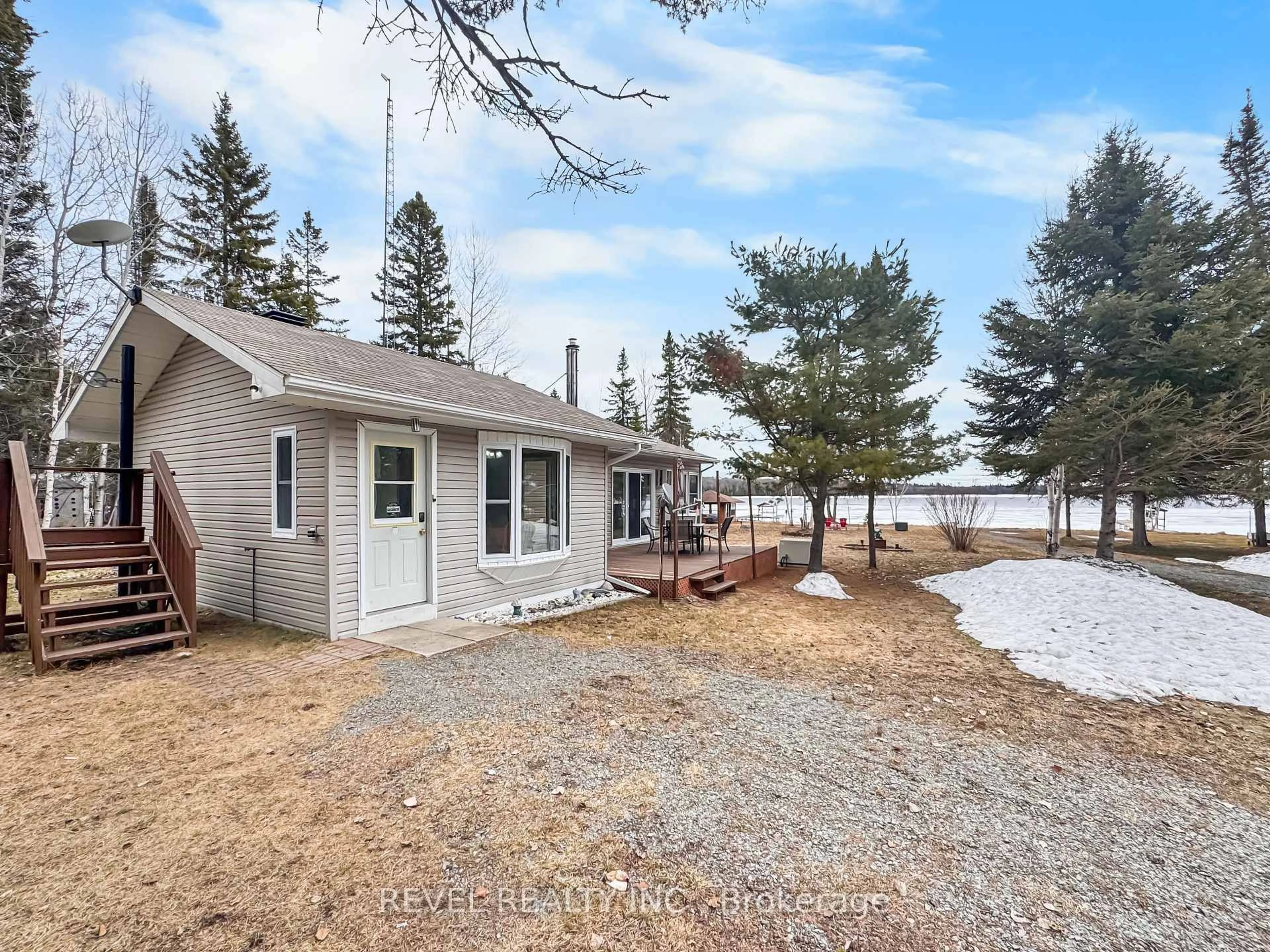 A pic from outside/outdoor area/front of a property/back of a property/a pic from drone, water/lake/river/ocean view for Lot 13 Horwood Lake Rd, Sudbury Remote Area Ontario P0M 1T0