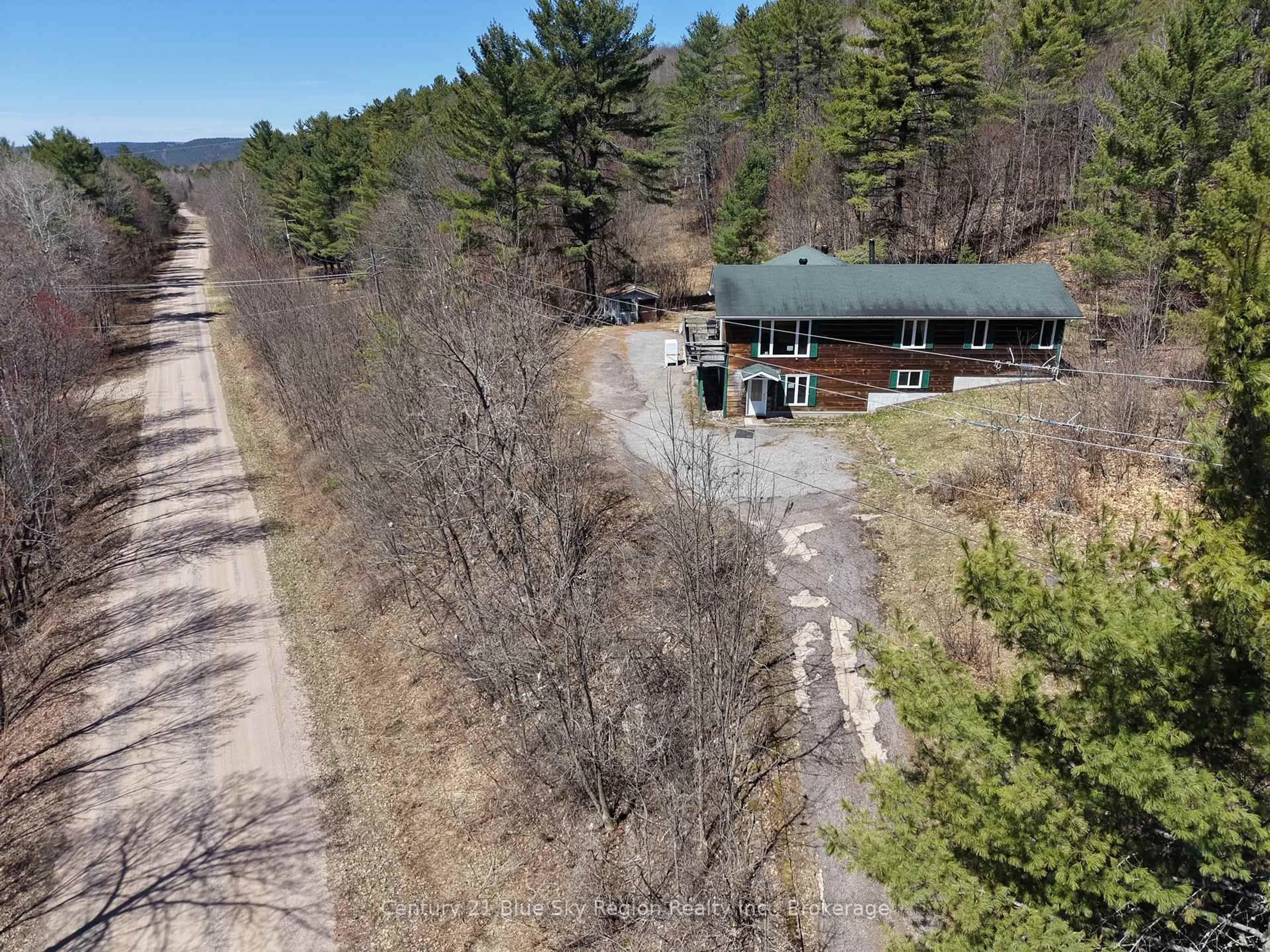 A pic from outside/outdoor area/front of a property/back of a property/a pic from drone, unknown for 119 Moosehead Rd, Mattawan Ontario P0H 1V0