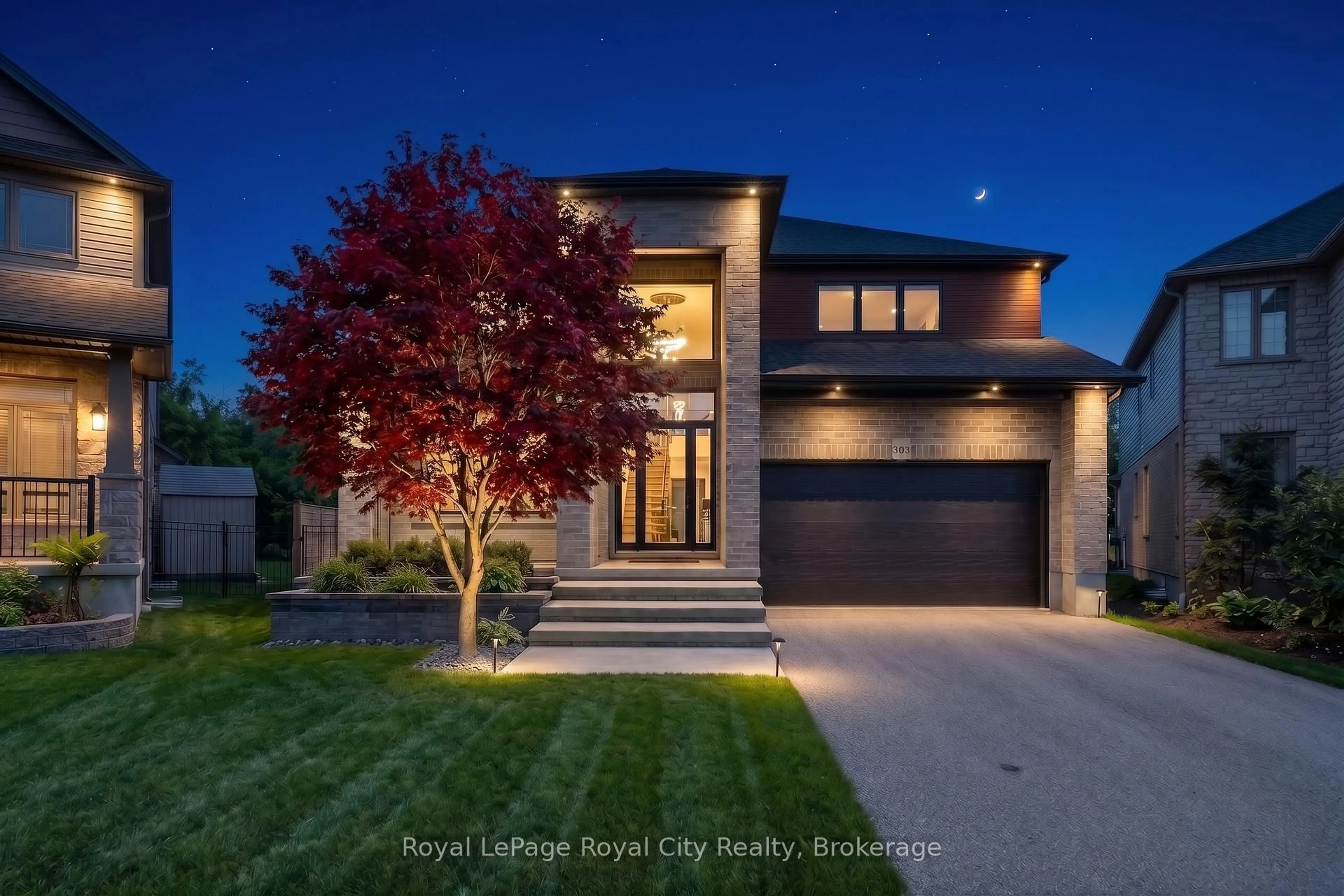 Home with brick exterior material, street for 303 Gosling Gdns, Guelph Ontario N1L 0M1