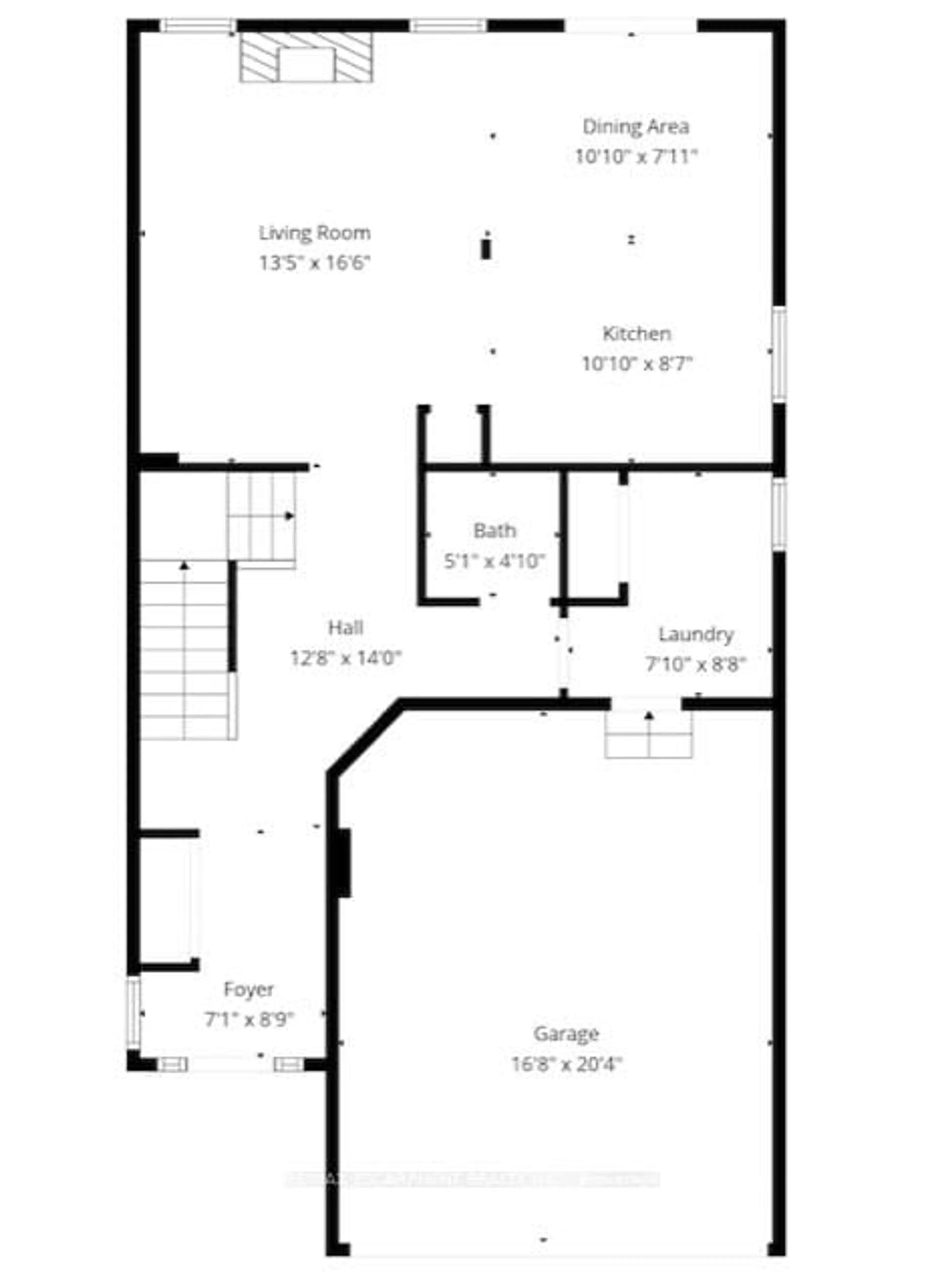 Floor plan for 65 Winslow Way, Hamilton Ontario L8J 0G9