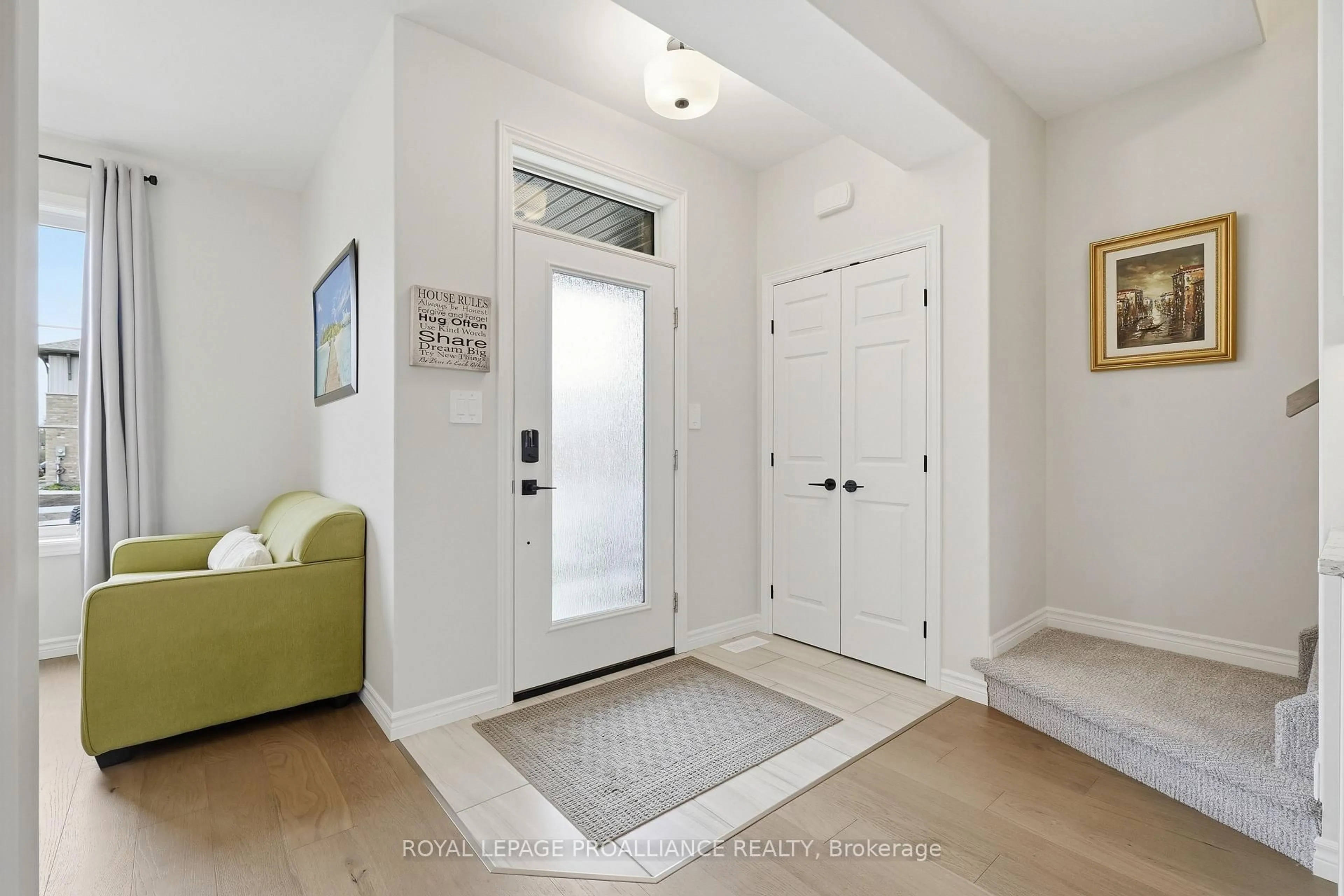 Indoor entryway for 24 Riverstone Way, Belleville Ontario K8N 0S6