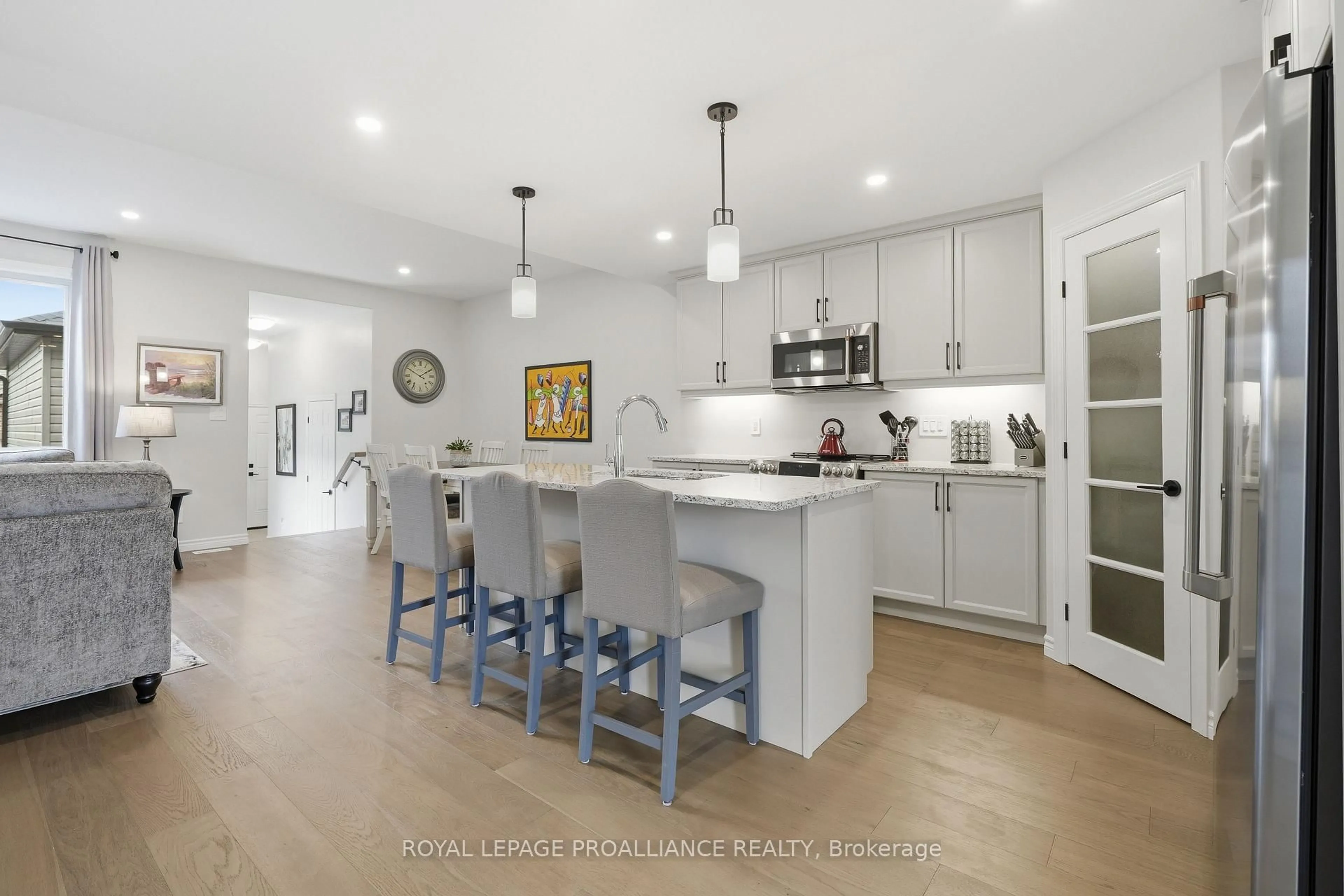 Open concept kitchen, ceramic/tile floor for 24 Riverstone Way, Belleville Ontario K8N 0S6