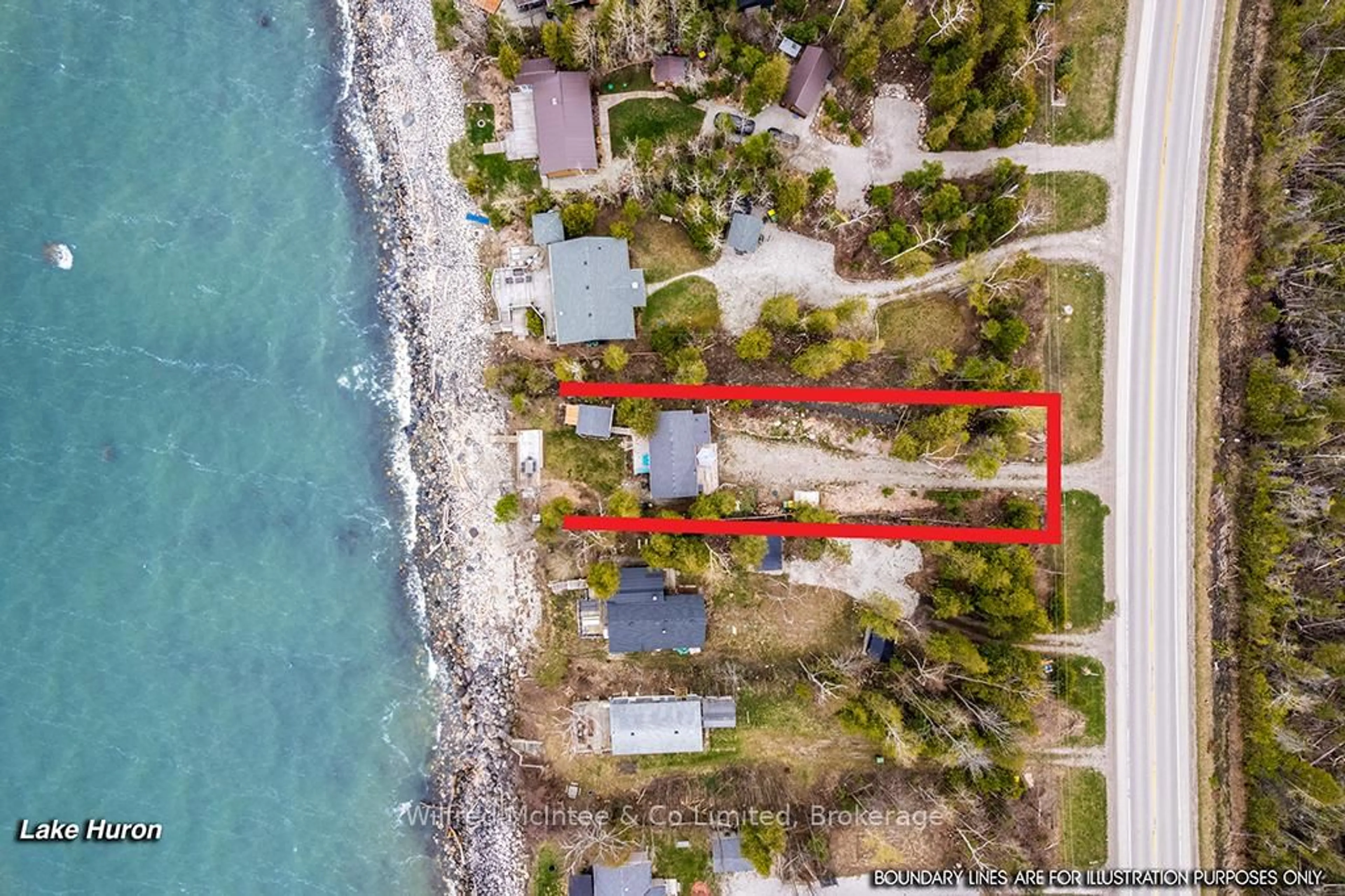 A pic from outside/outdoor area/front of a property/back of a property/a pic from drone, water/lake/river/ocean view for 537 BRUCE ROAD 13 Rd, Native Leased Lands Ontario N0H 2L0
