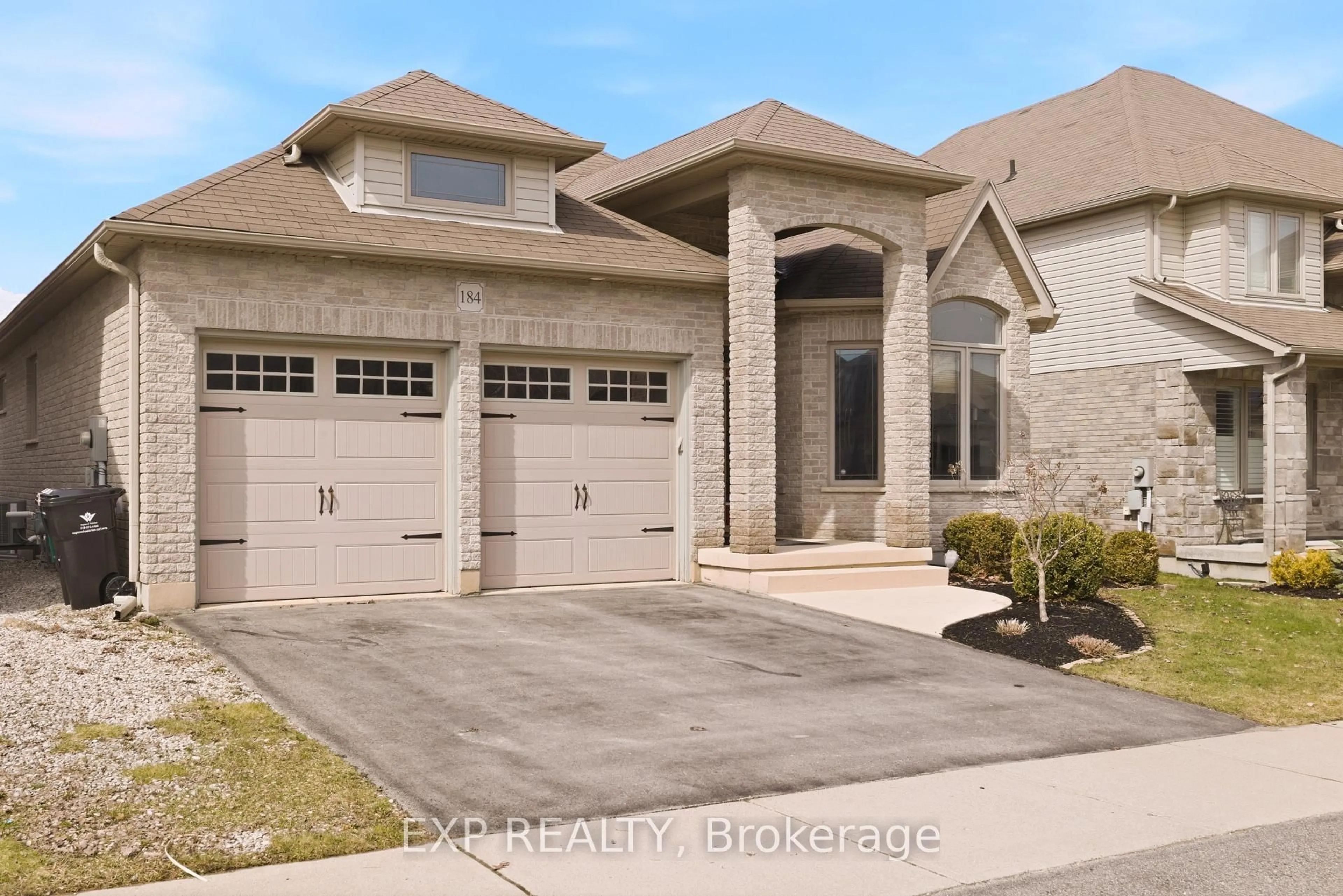 Home with brick exterior material, street for 184 Townsend Dr, Woolwich Ontario N0B 1M0