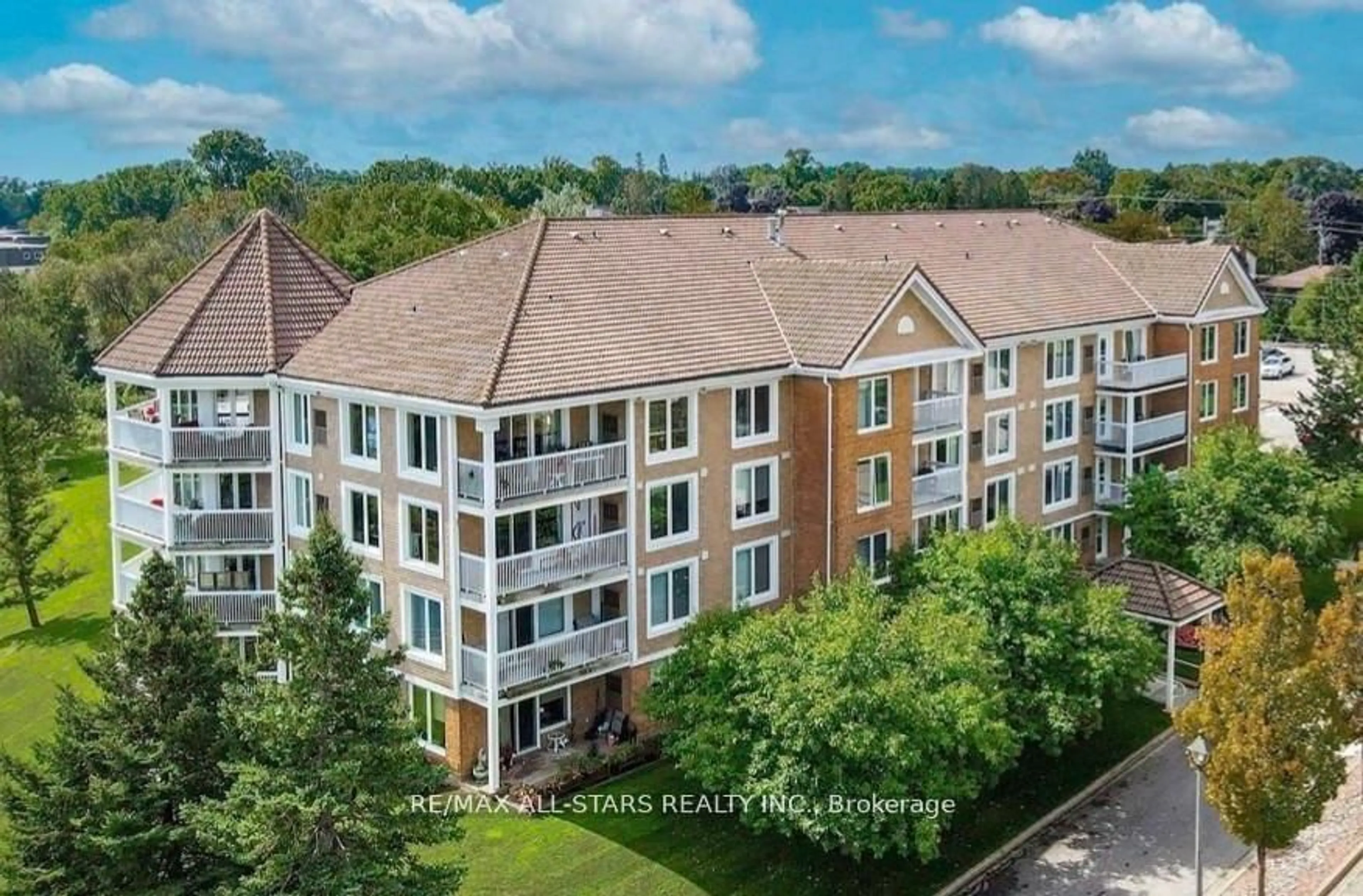 A pic from outside/outdoor area/front of a property/back of a property/a pic from drone, unknown for 50 Rivermill Blvd #408, Kawartha Lakes Ontario K9V 6C1