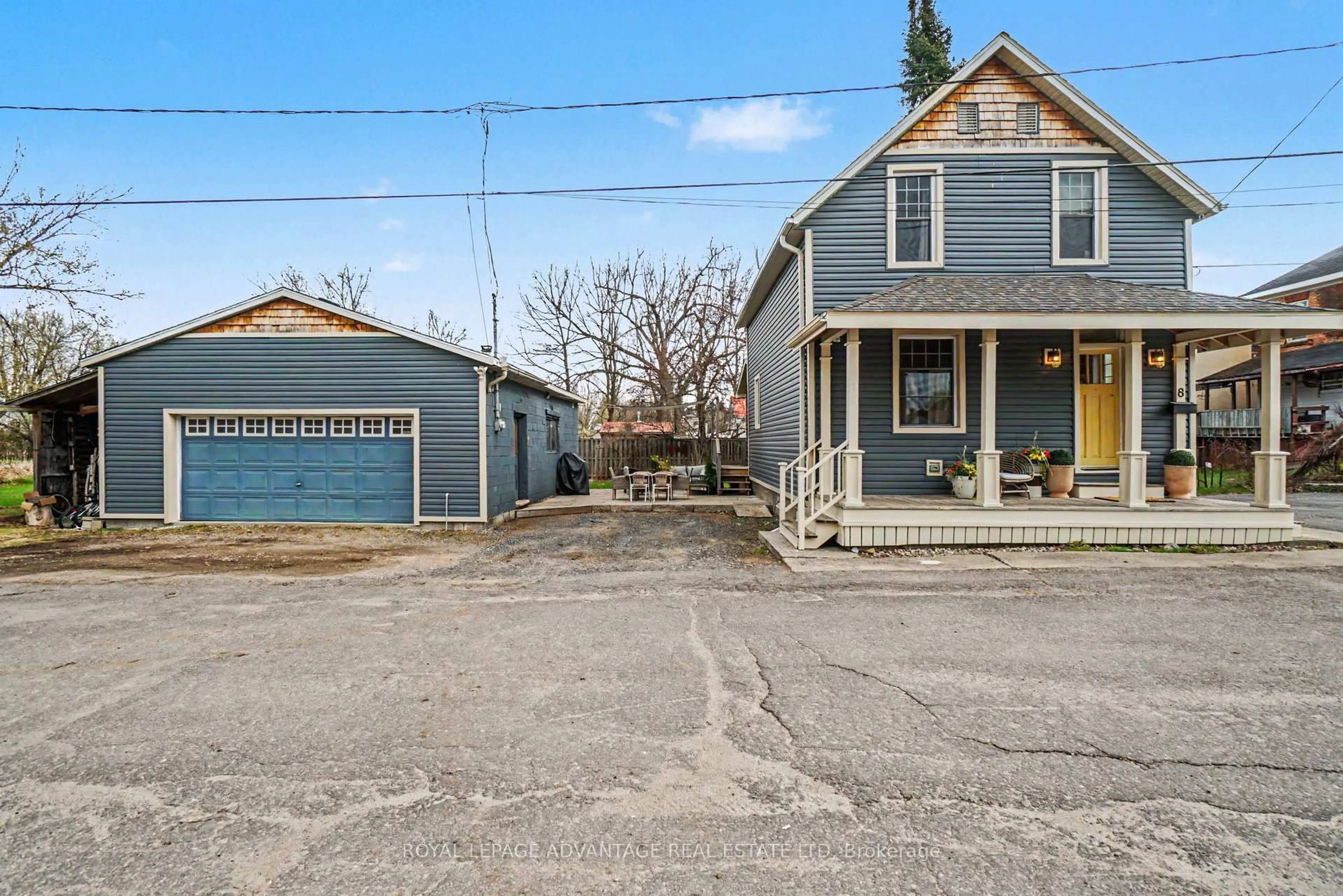 A pic from outside/outdoor area/front of a property/back of a property/a pic from drone, street for 8 Harvey St, Perth Ontario K7H 1W3