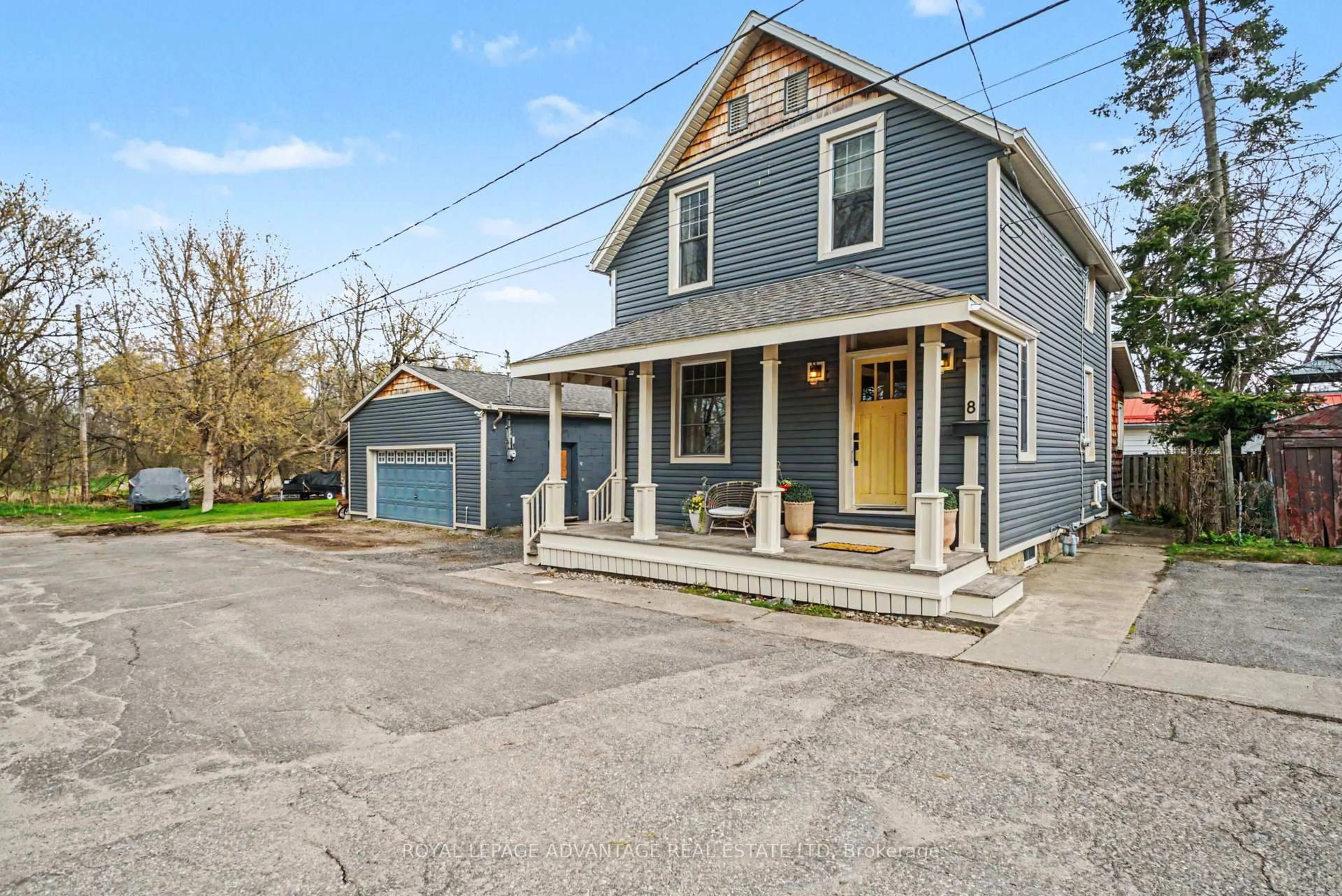 A pic from outside/outdoor area/front of a property/back of a property/a pic from drone, street for 8 Harvey St, Perth Ontario K7H 1W3