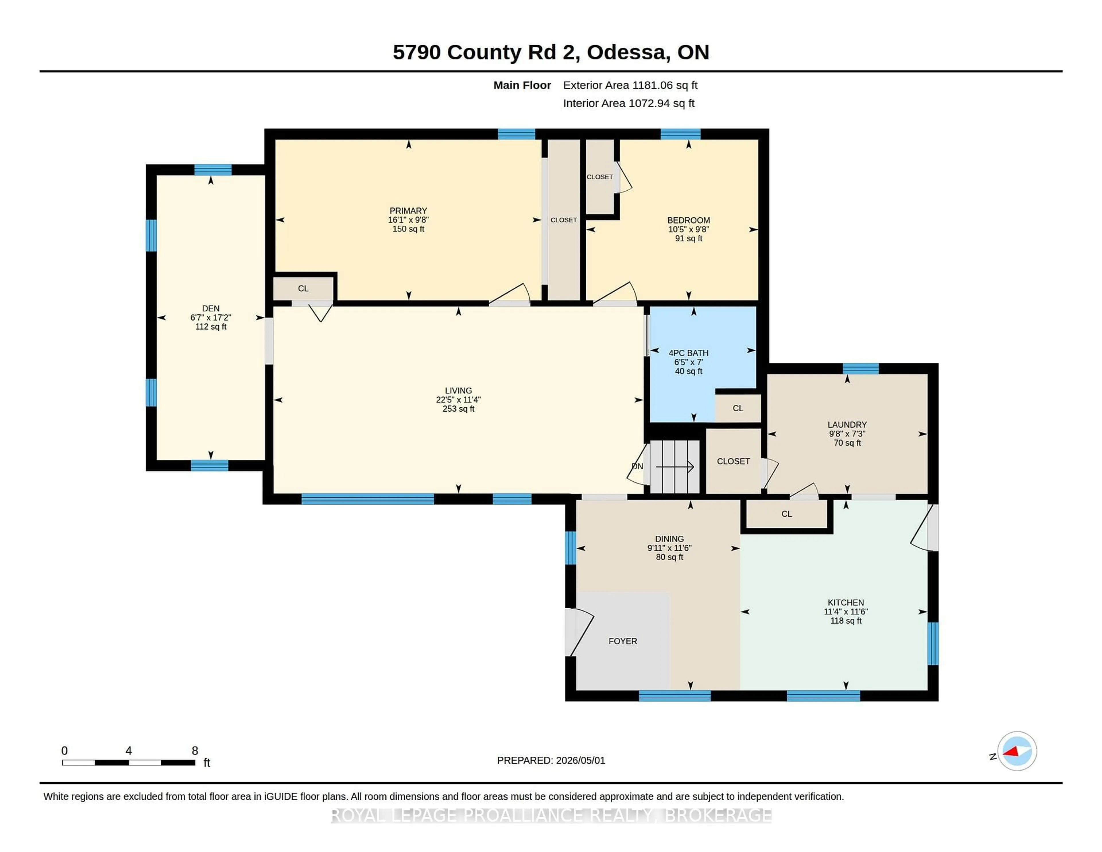 Floor plan for 5790 County Road 2, Bissett Creek Ontario K0H 2H0