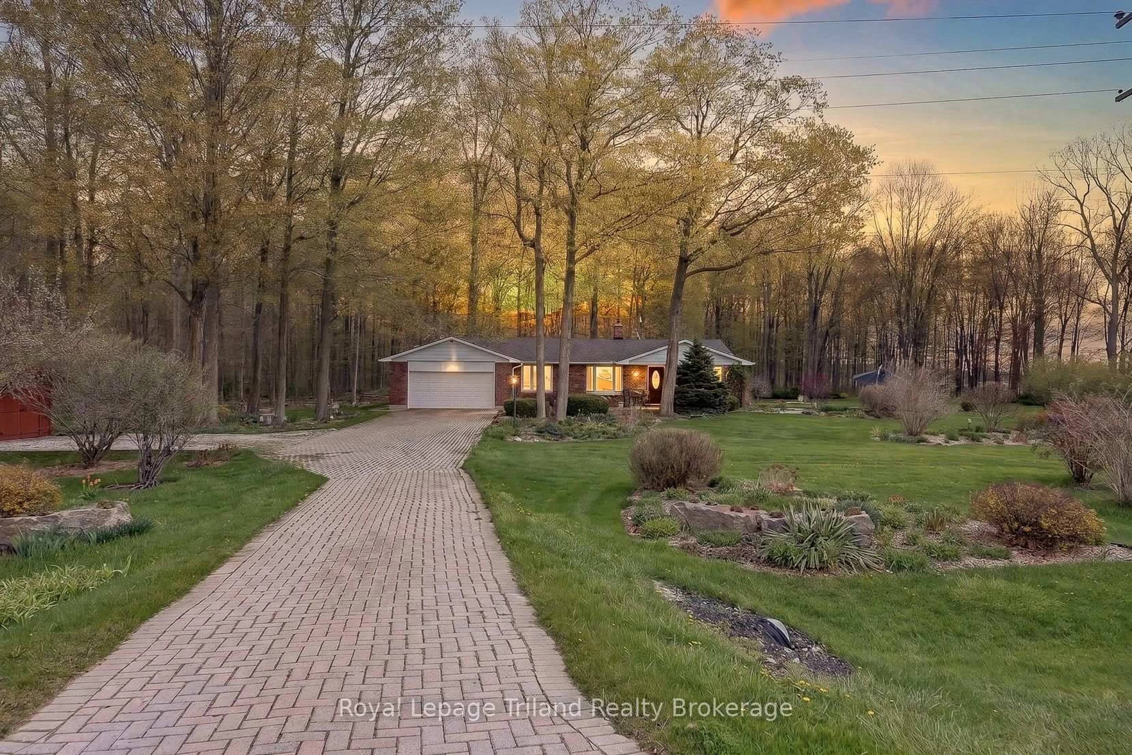 A pic from outside/outdoor area/front of a property/back of a property/a pic from drone, forest/trees view for 195382 19TH Line, Zorra Ontario N0M 2M0