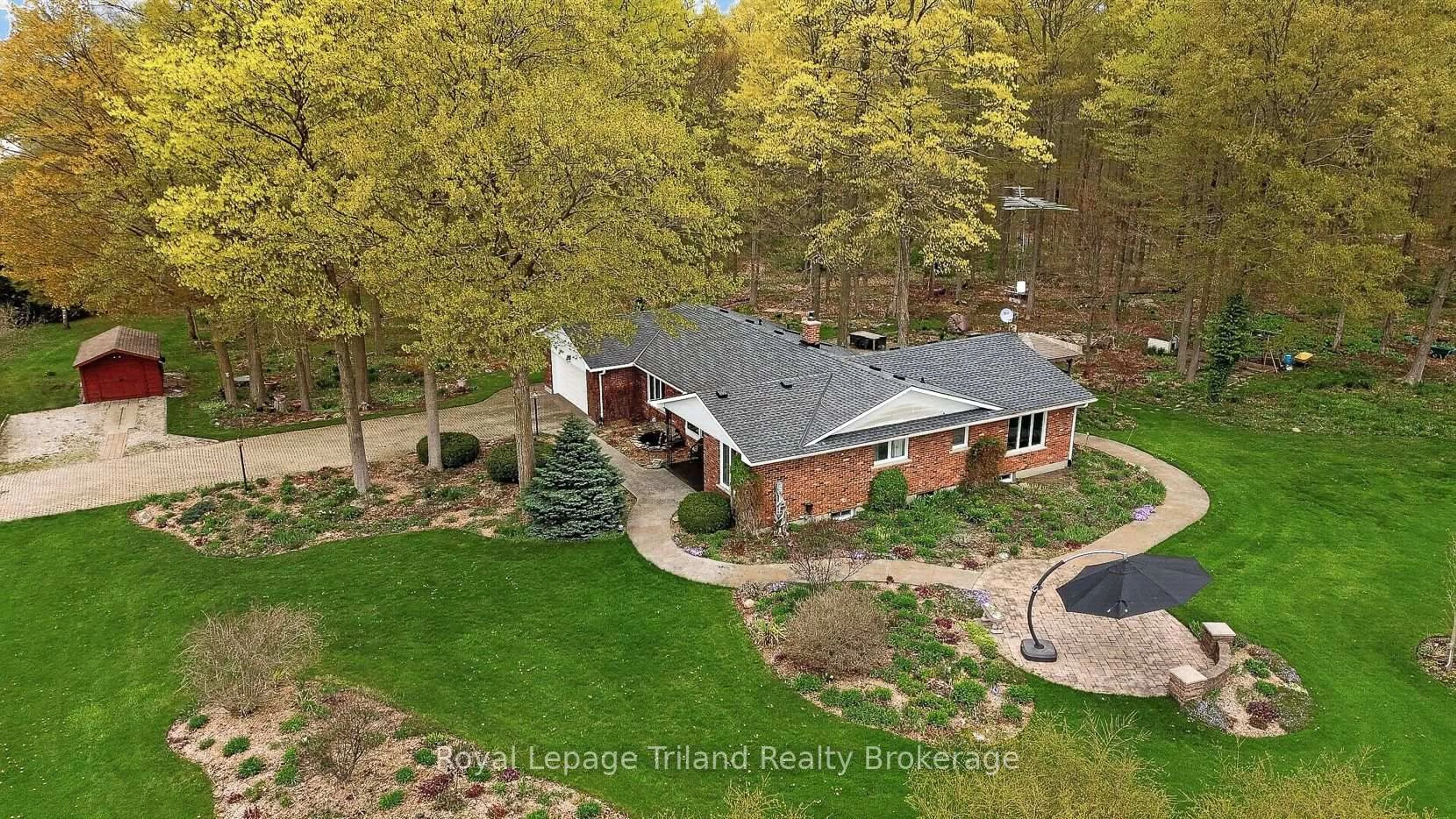 A pic from outside/outdoor area/front of a property/back of a property/a pic from drone, water/lake/river/ocean view for 195382 19TH Line, Zorra Ontario N0M 2M0