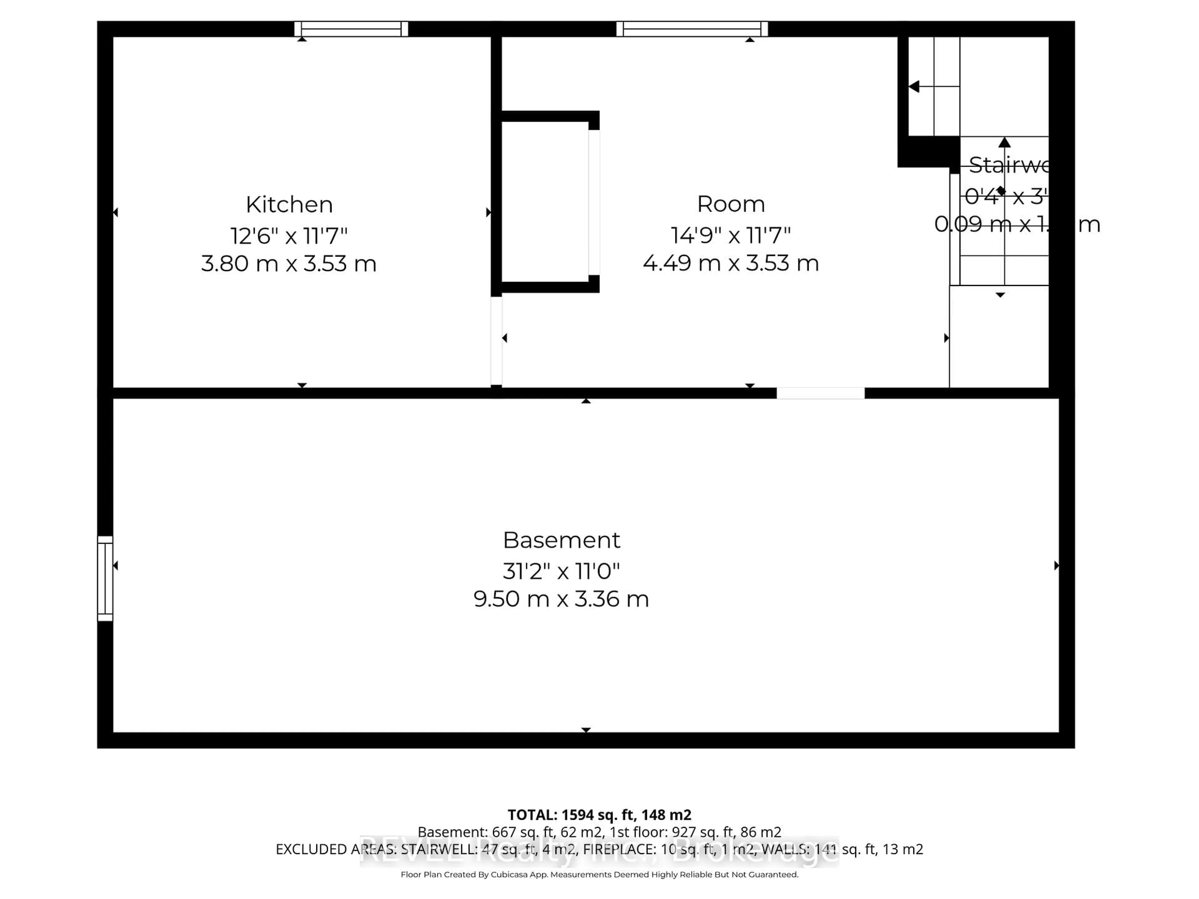Floor plan for 658 Geneva St, St. Catharines Ontario L2N 2J8