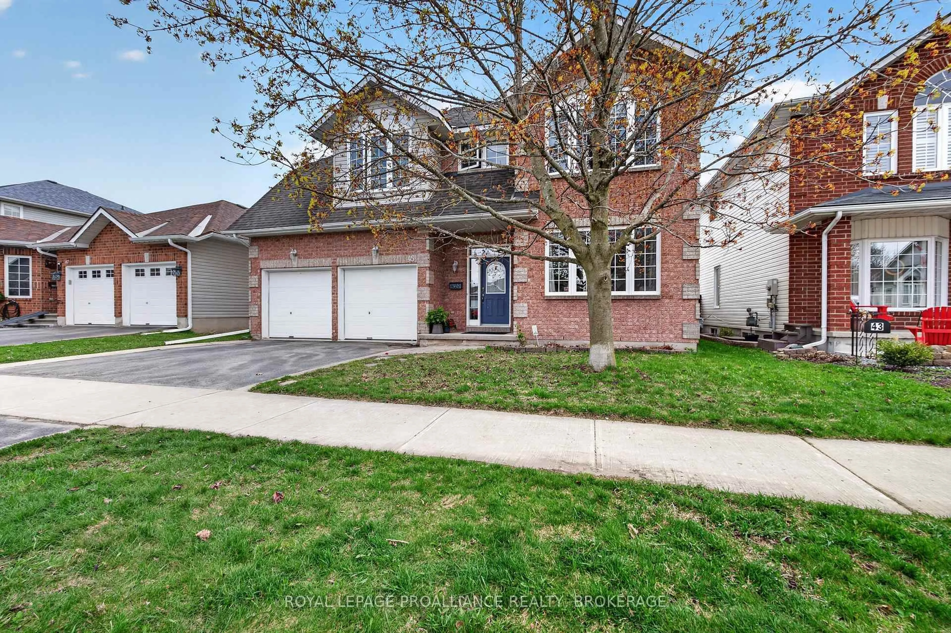 Home with brick exterior material, street for 45 Biscayne St, Kingston Ontario K7K 7J9