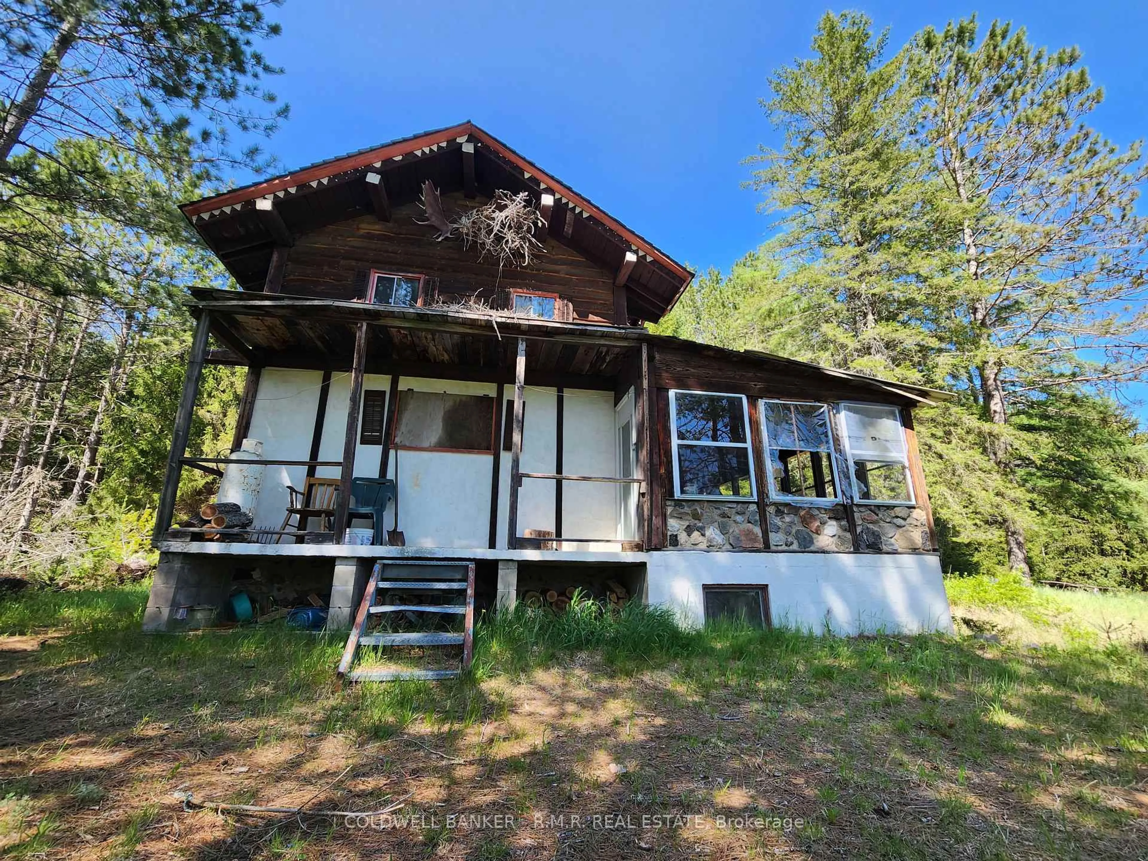 A pic from outside/outdoor area/front of a property/back of a property/a pic from drone, building for 1274 Holland Lake Rd, Bancroft Ontario K0L 1C0