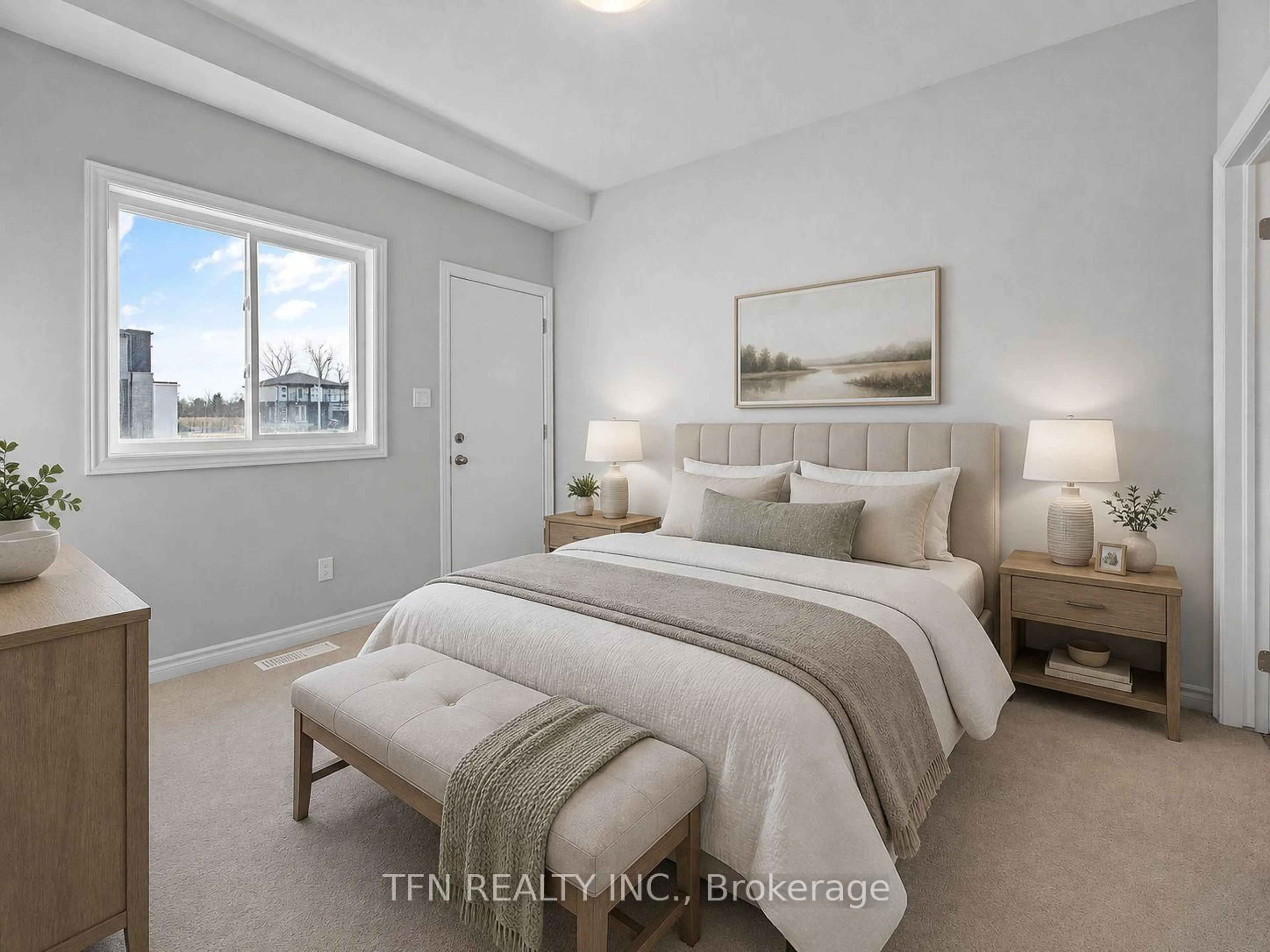 Bedroom with bed, unknown for 210 Wellandvale Dr, Welland Ontario L3C 7C7