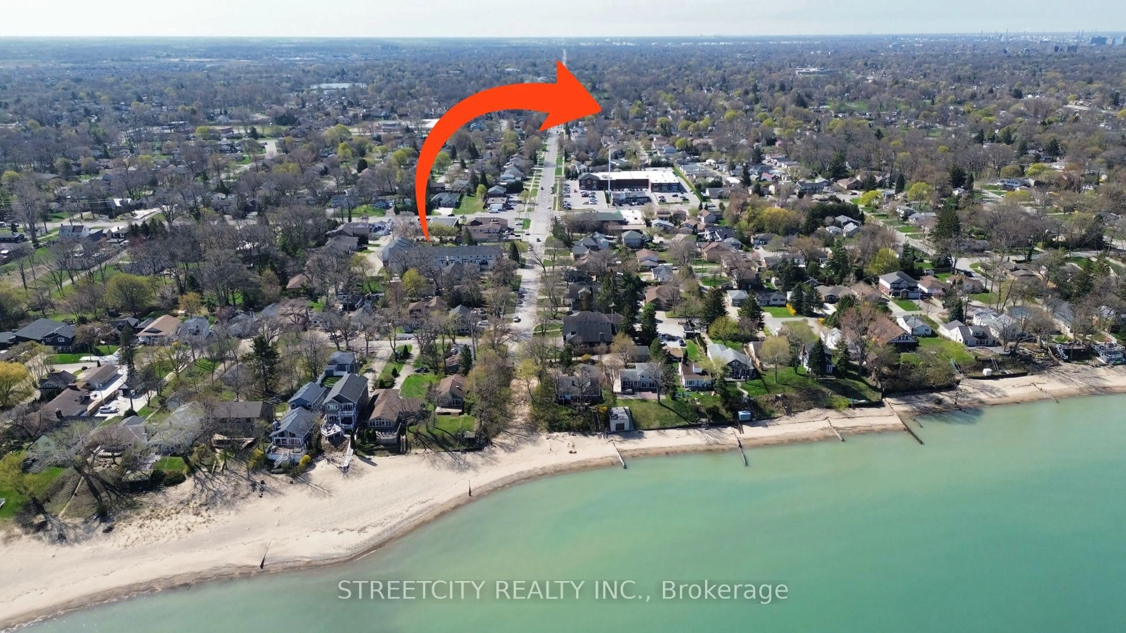 A pic from outside/outdoor area/front of a property/back of a property/a pic from drone, water/lake/river/ocean view for 1508 Len Ave, Sarnia Ontario N7S 3N1