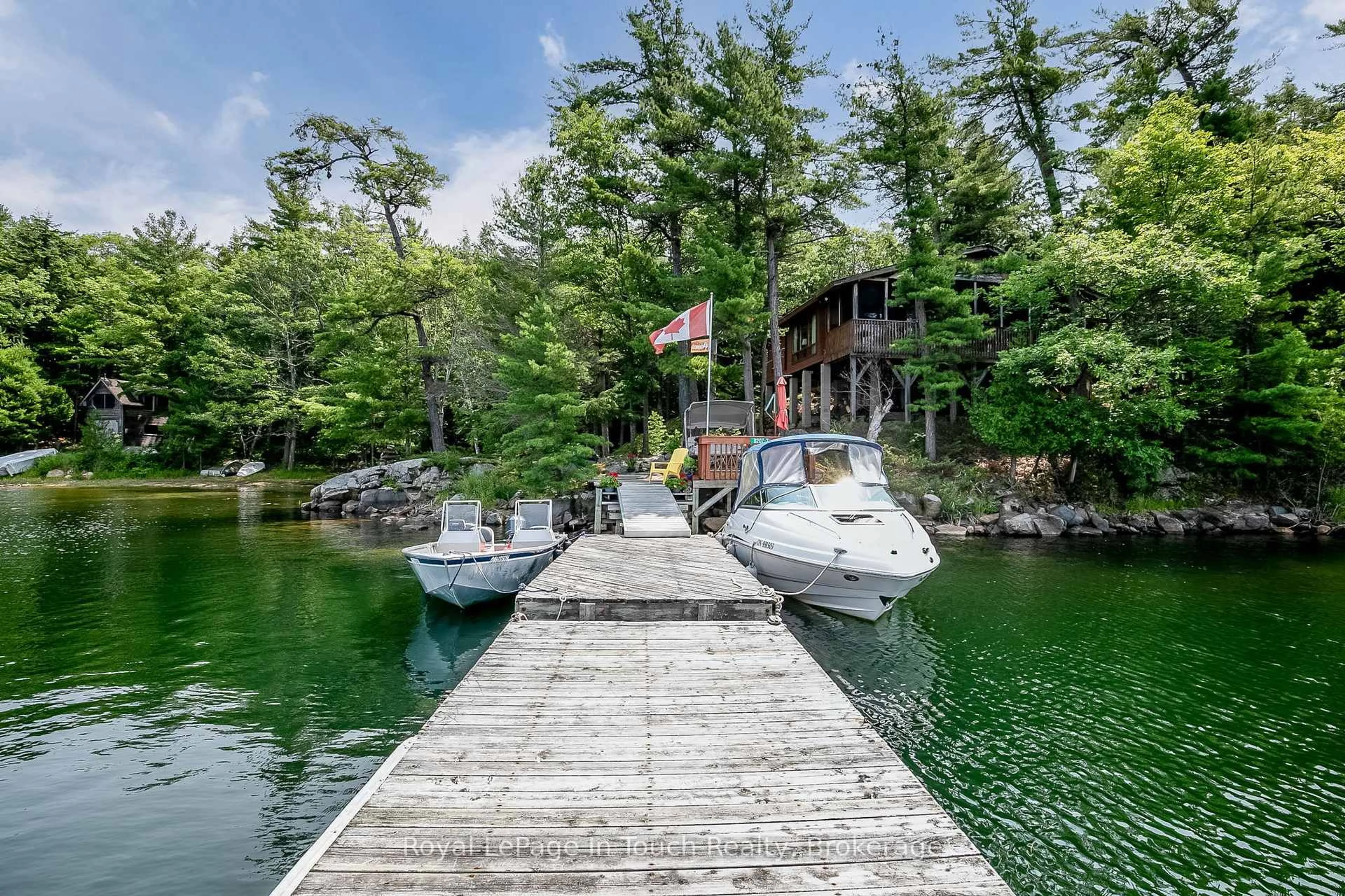 Patio, water/lake/river/ocean view for B207-7 WAHSOUNE Island, The Archipelago Ontario P2A 0B7