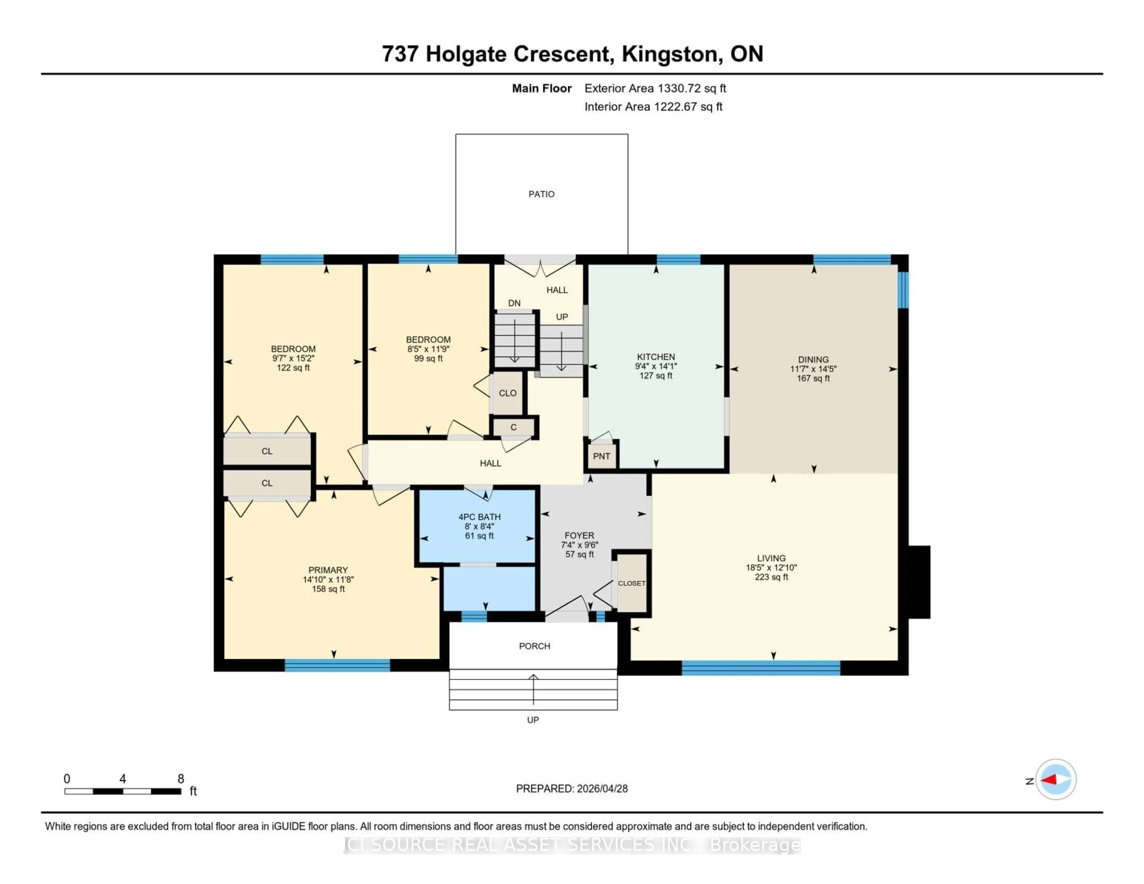 Floor plan for 737 Holgate Cres, Kingston Ontario K7M 5A7