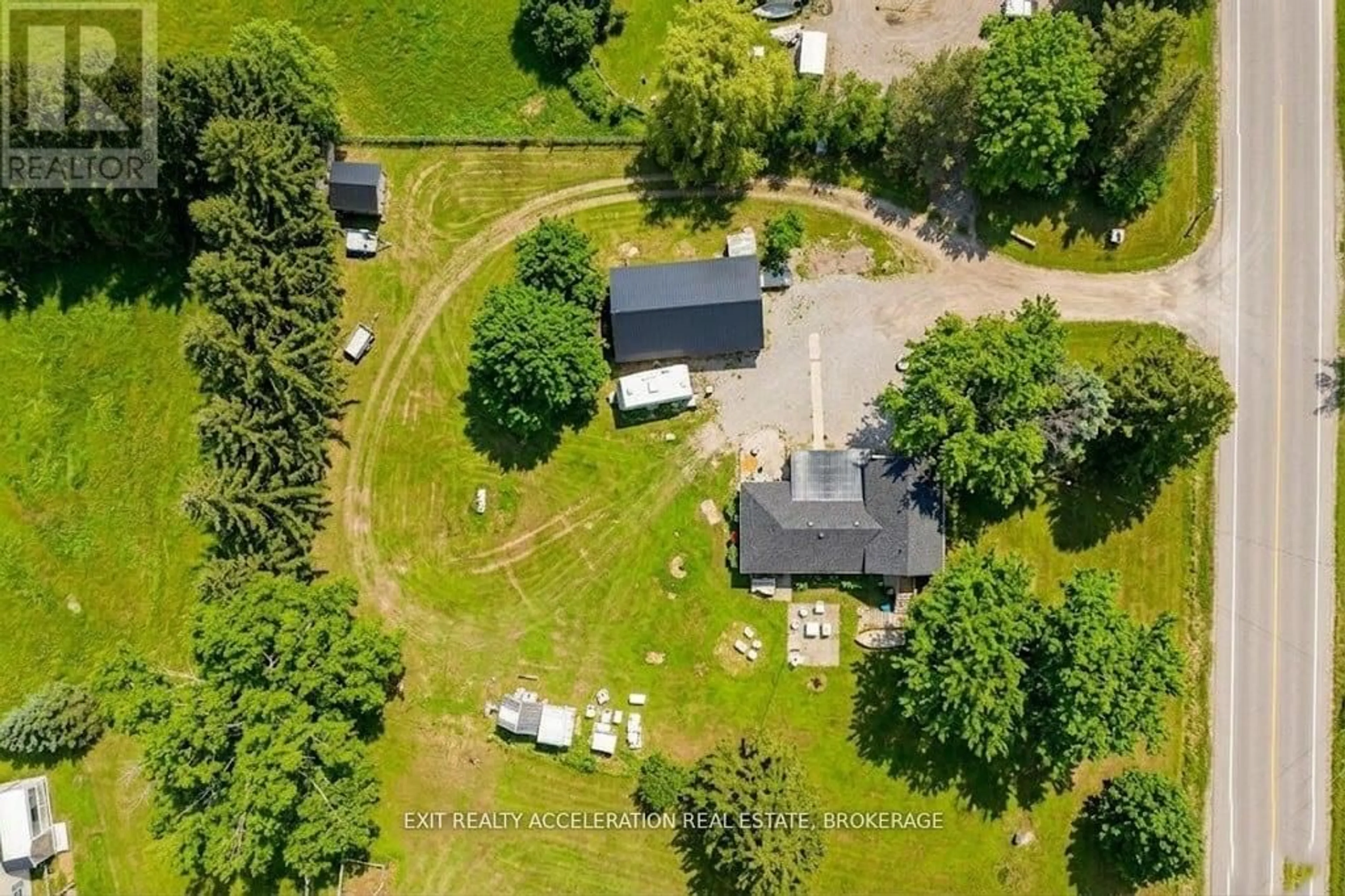 A pic from outside/outdoor area/front of a property/back of a property/a pic from drone, unknown for 1069 County Rd 9, Napanee Ontario K7R 3K8