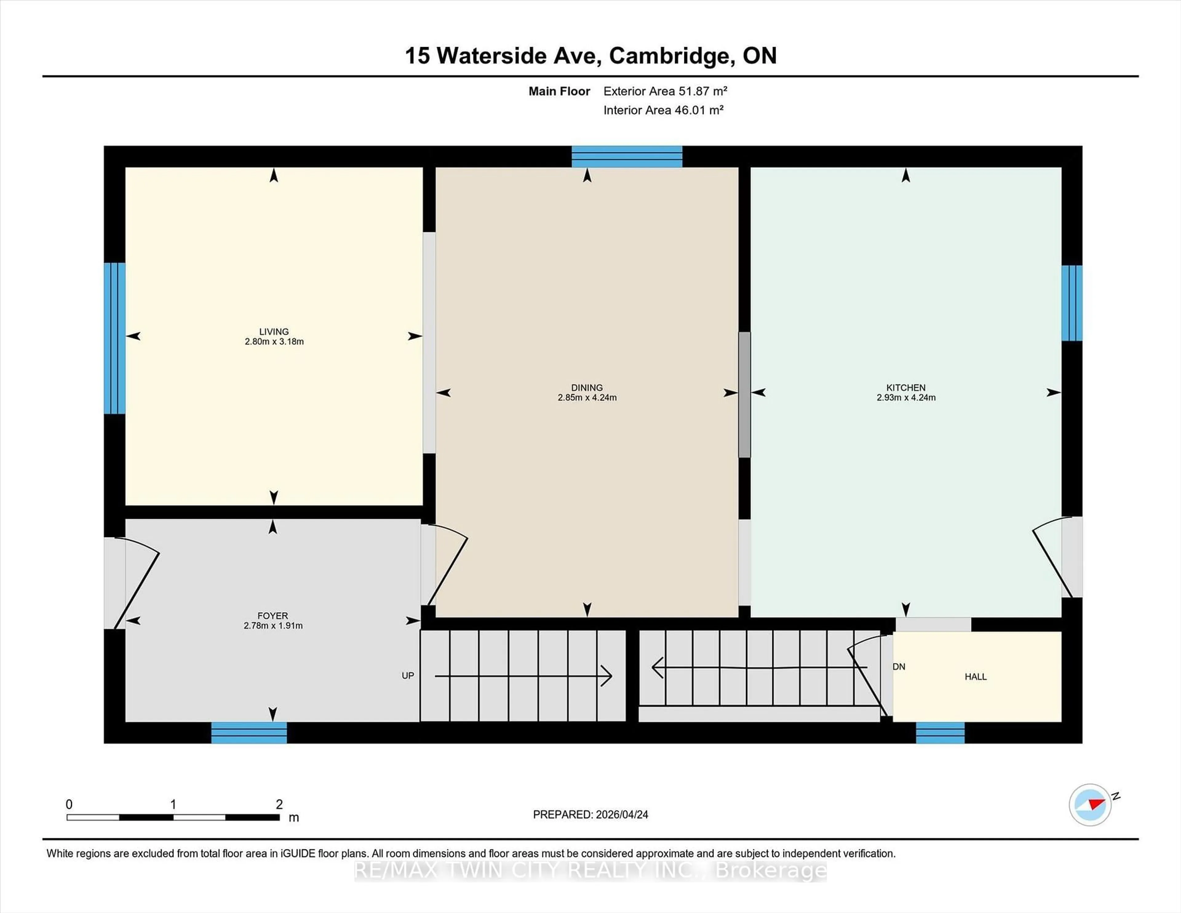 Floor plan for 15 Waterside Ave, Cambridge Ontario N1R 1E8