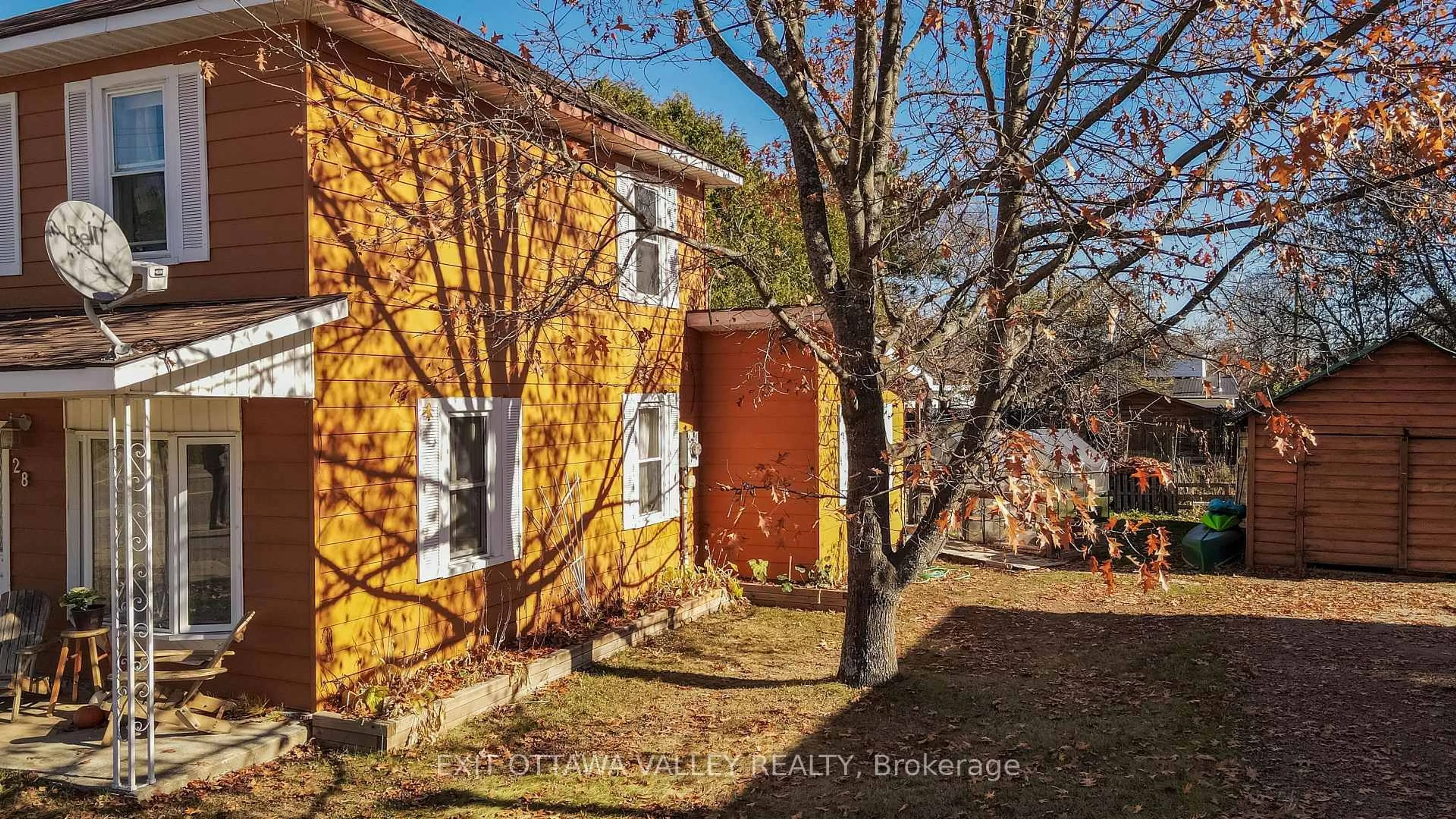 A pic from outside/outdoor area/front of a property/back of a property/a pic from drone, street for 28 Paugh Lake Rd, Barry's Bay Ontario K0J 1B0