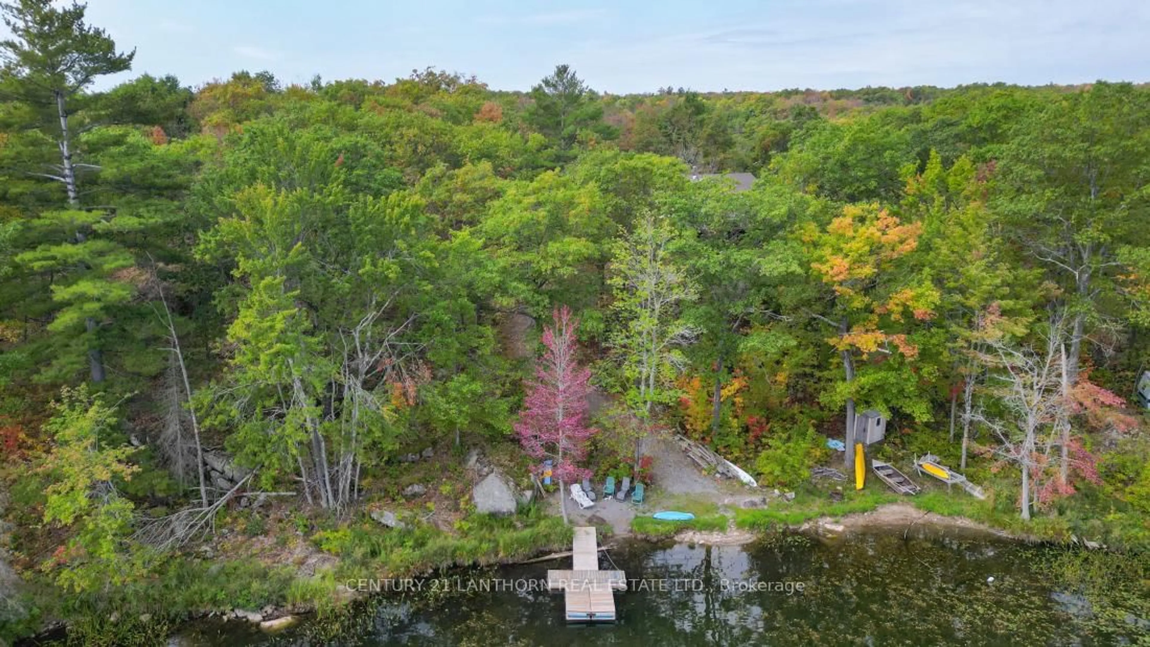 A pic from outside/outdoor area/front of a property/back of a property/a pic from drone, forest/trees view for 492 C Yarrow Lane, Madoc Ontario K0K 2K0