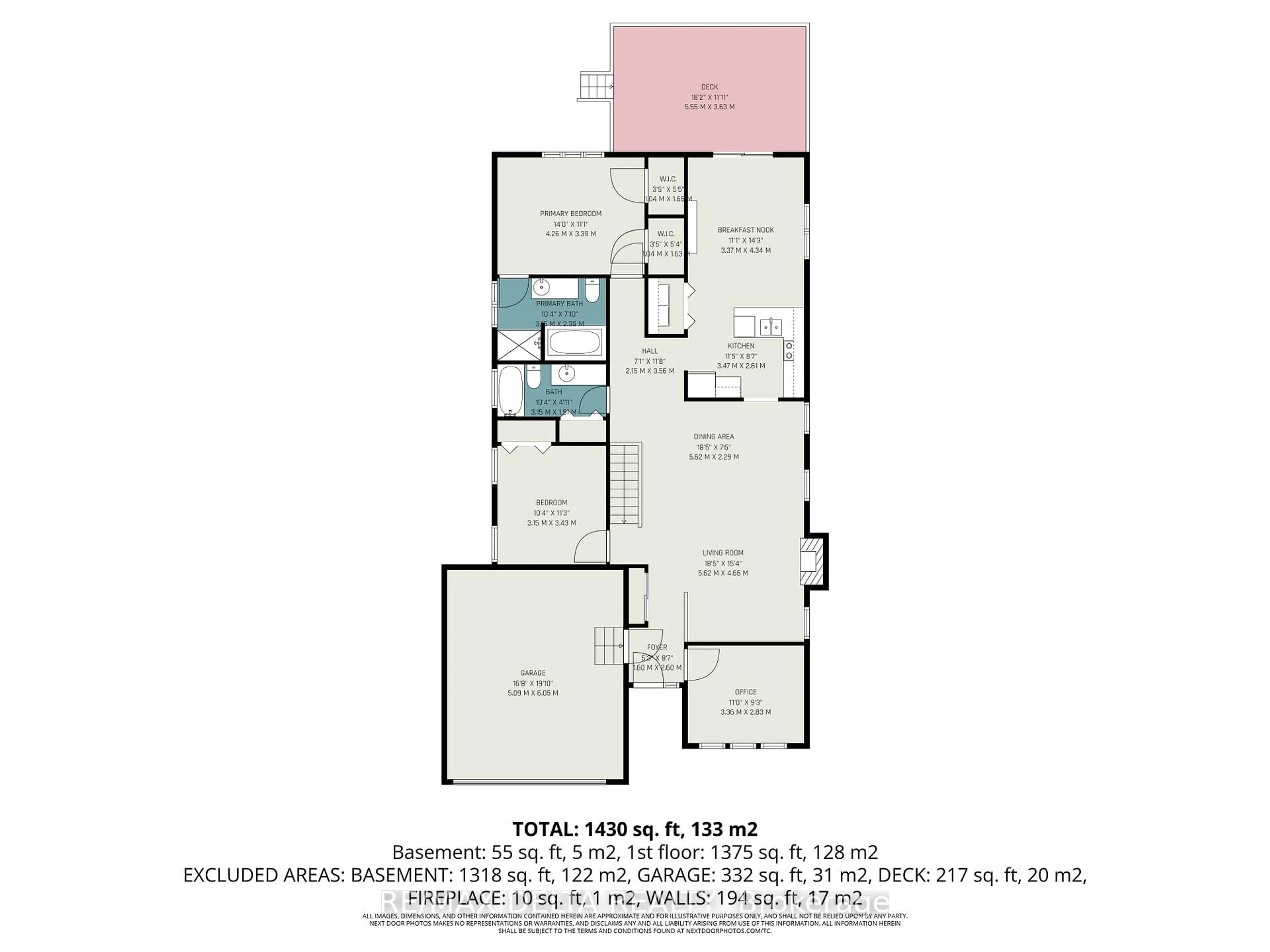 Floor plan for 128 Topaze Cres, Clarence-Rockland Ontario K4K 0E3