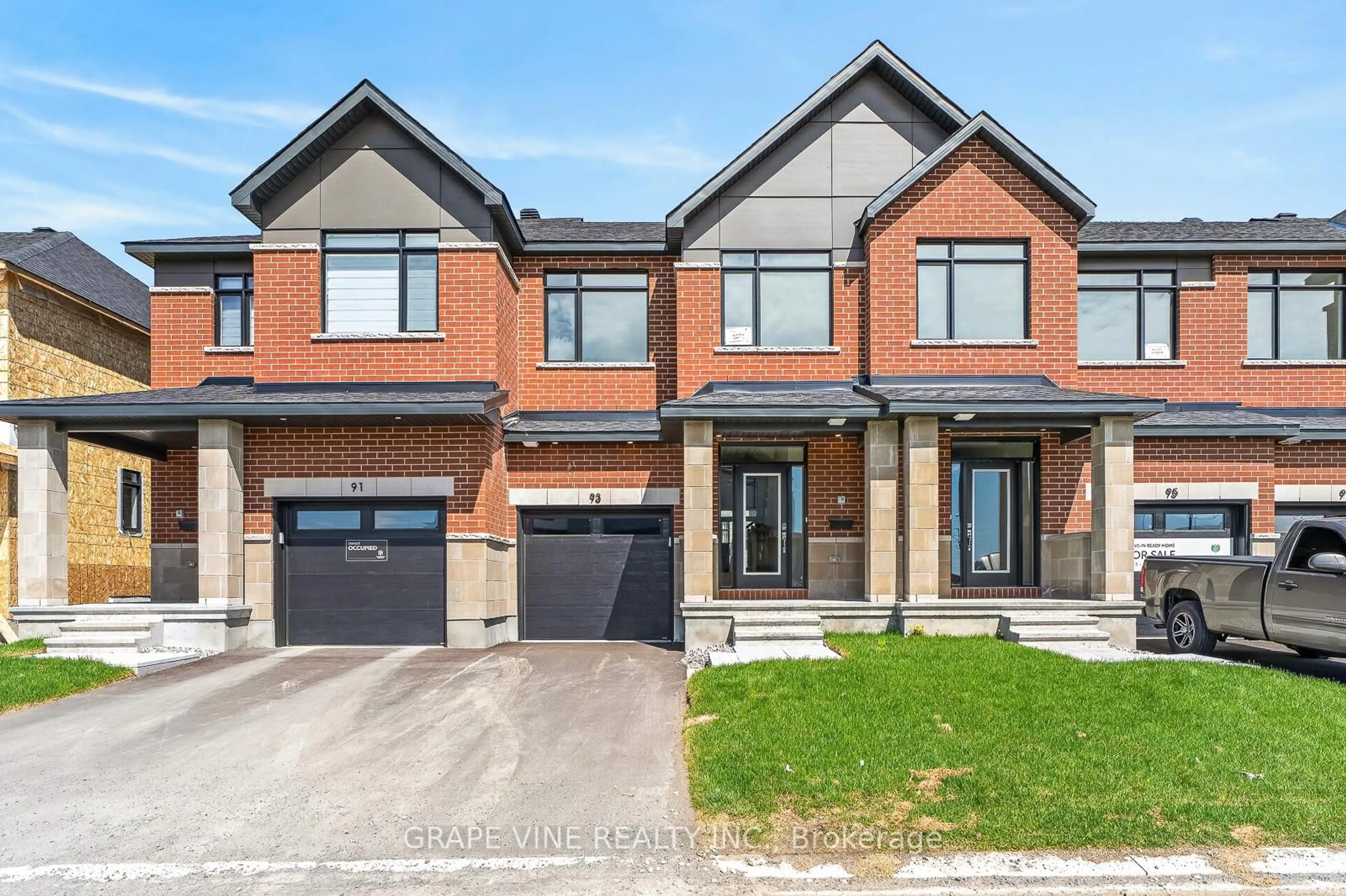 Home with brick exterior material, street for 93 San Felice Circ, Kanata Ontario K2S 2R9