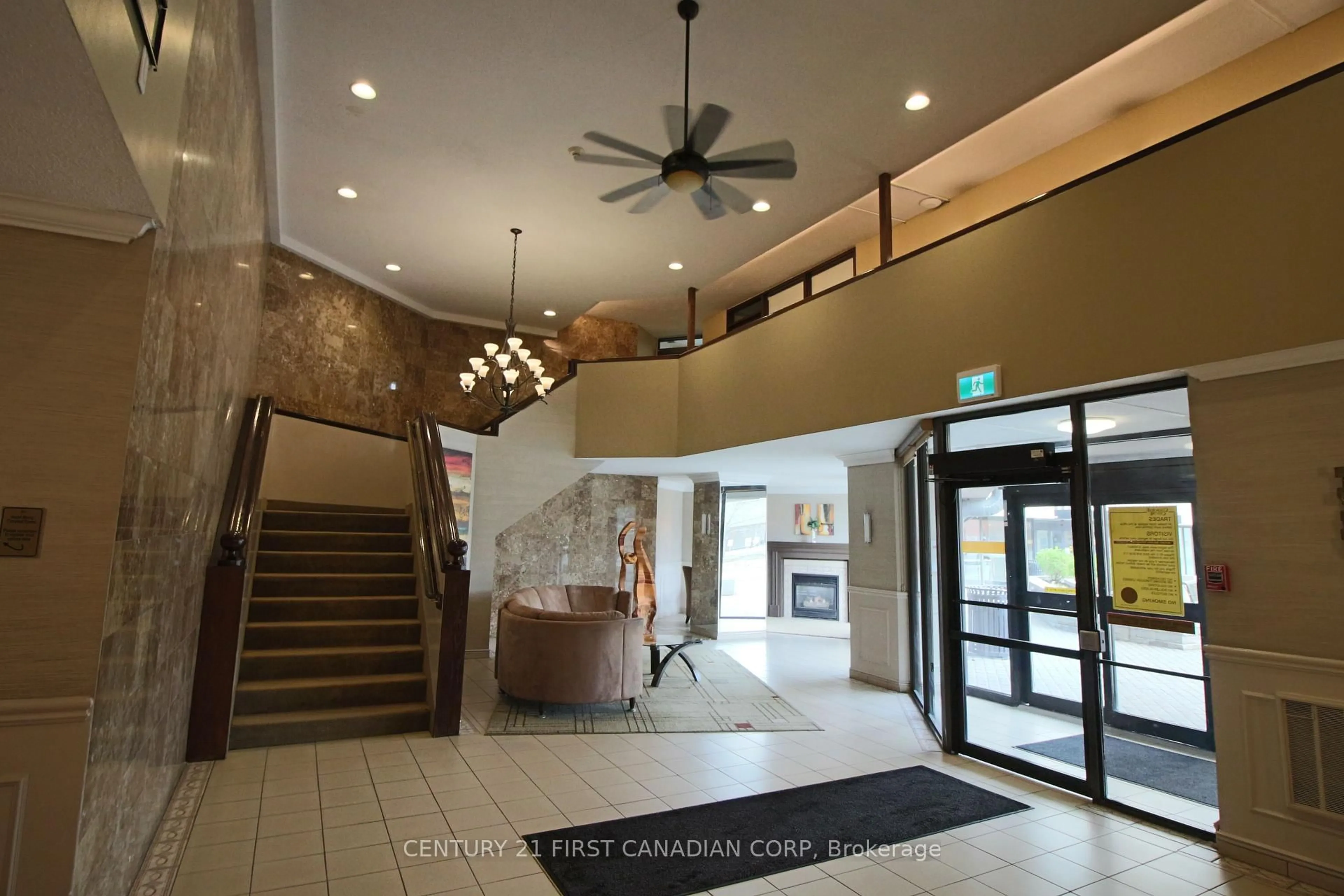 Indoor foyer for 323 Colborne St #1902, London East Ontario N6B 3N8