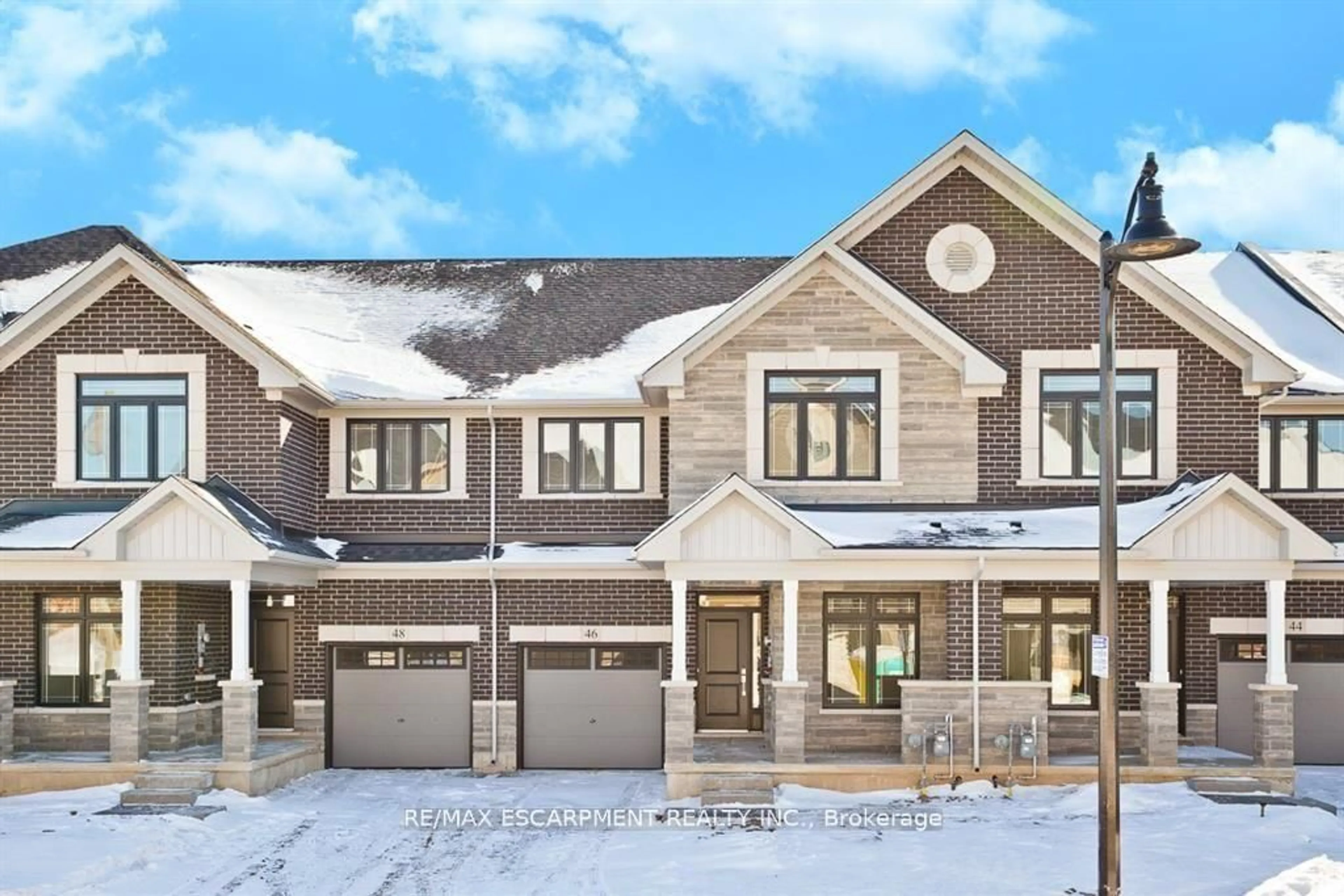 Home with brick exterior material, unknown for 46 Kenesky Dr, Hamilton Ontario L8B 1Y2