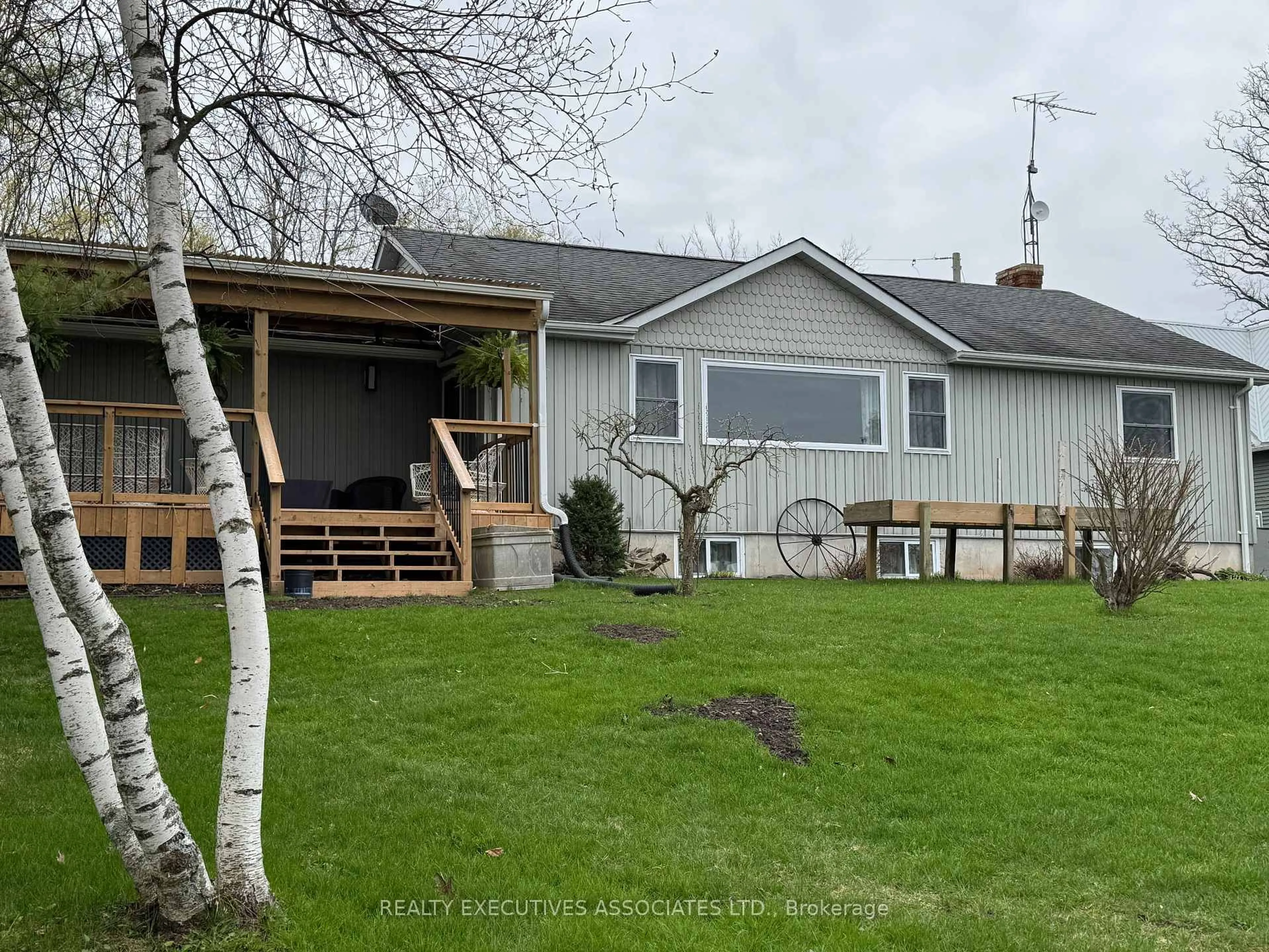 A pic from outside/outdoor area/front of a property/back of a property/a pic from drone, unknown for 36 West Lane, Trent Hills Ontario K0L 1L0