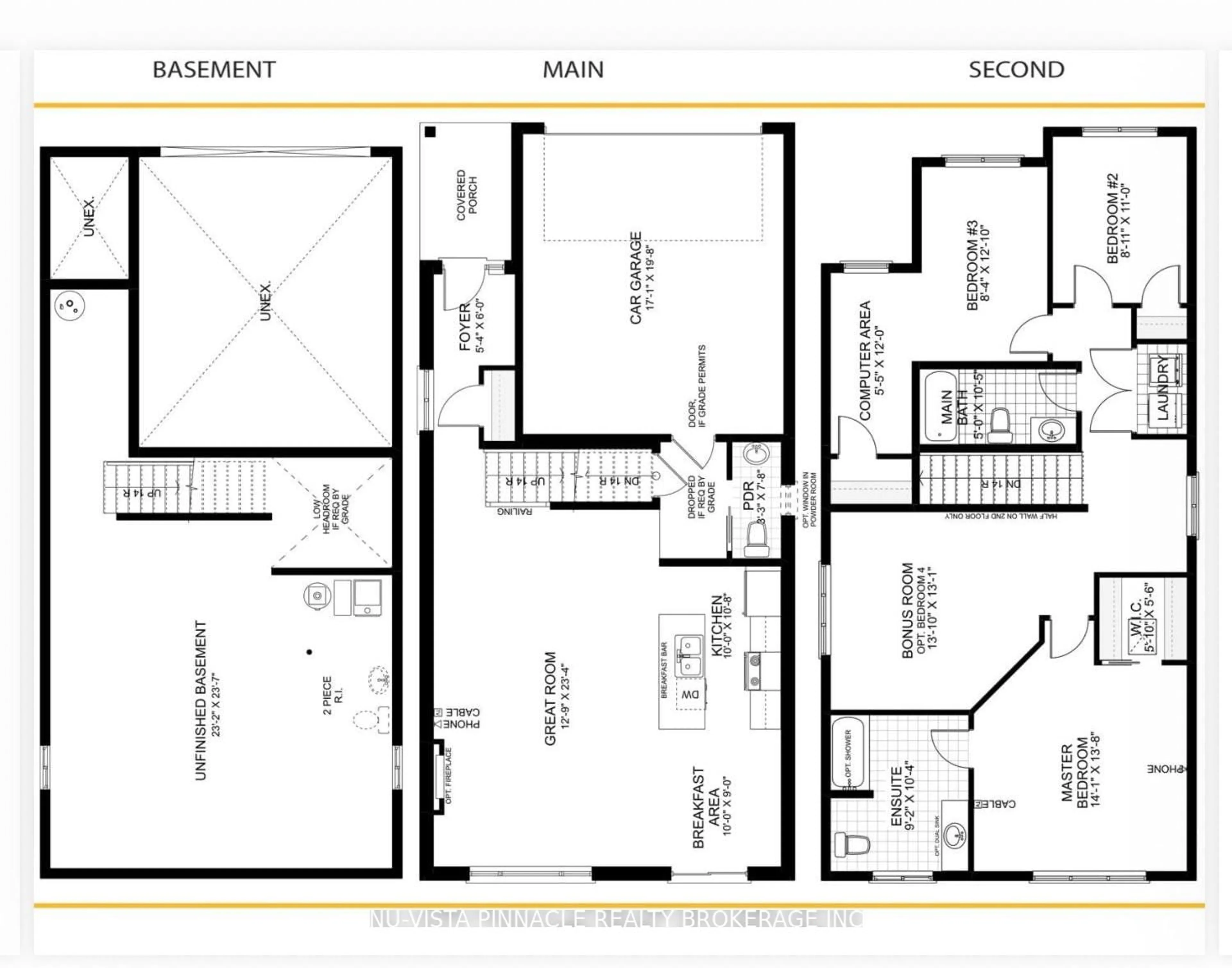 Floor plan for 1541 Applerock Ave, London North Ontario N6G 0M7